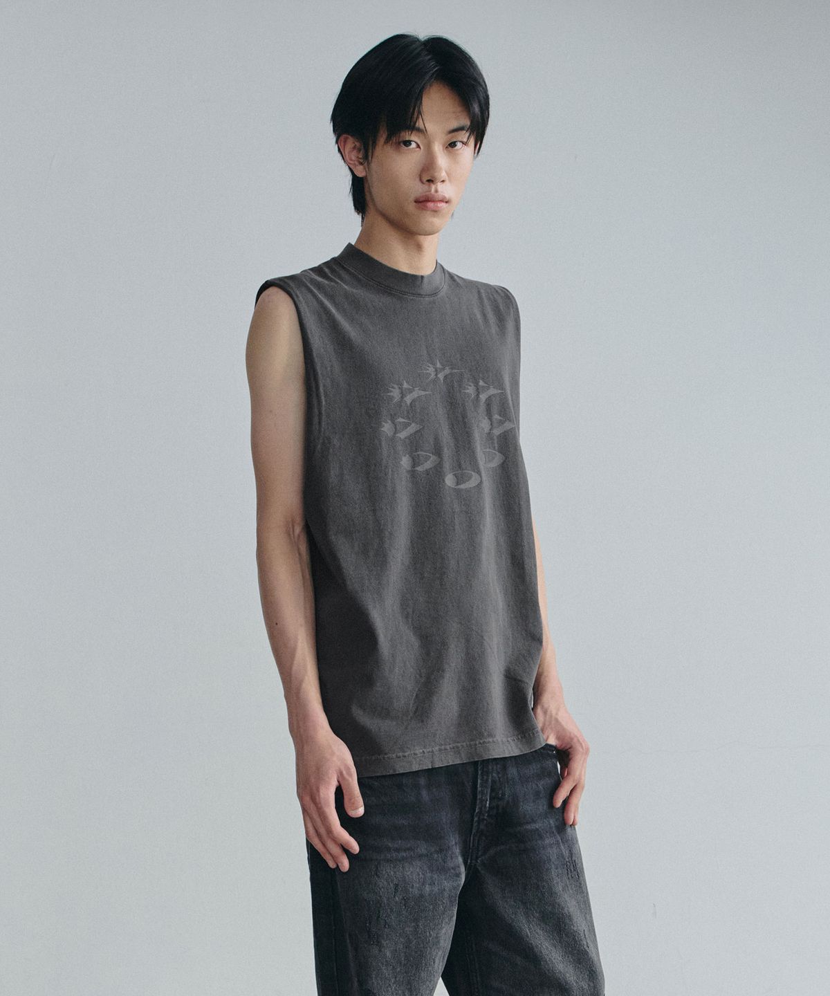 디미토(DIMITO) D-AXIS CYCLE GD 6.5OZ SLEEVELESS VINTAGE BLACK