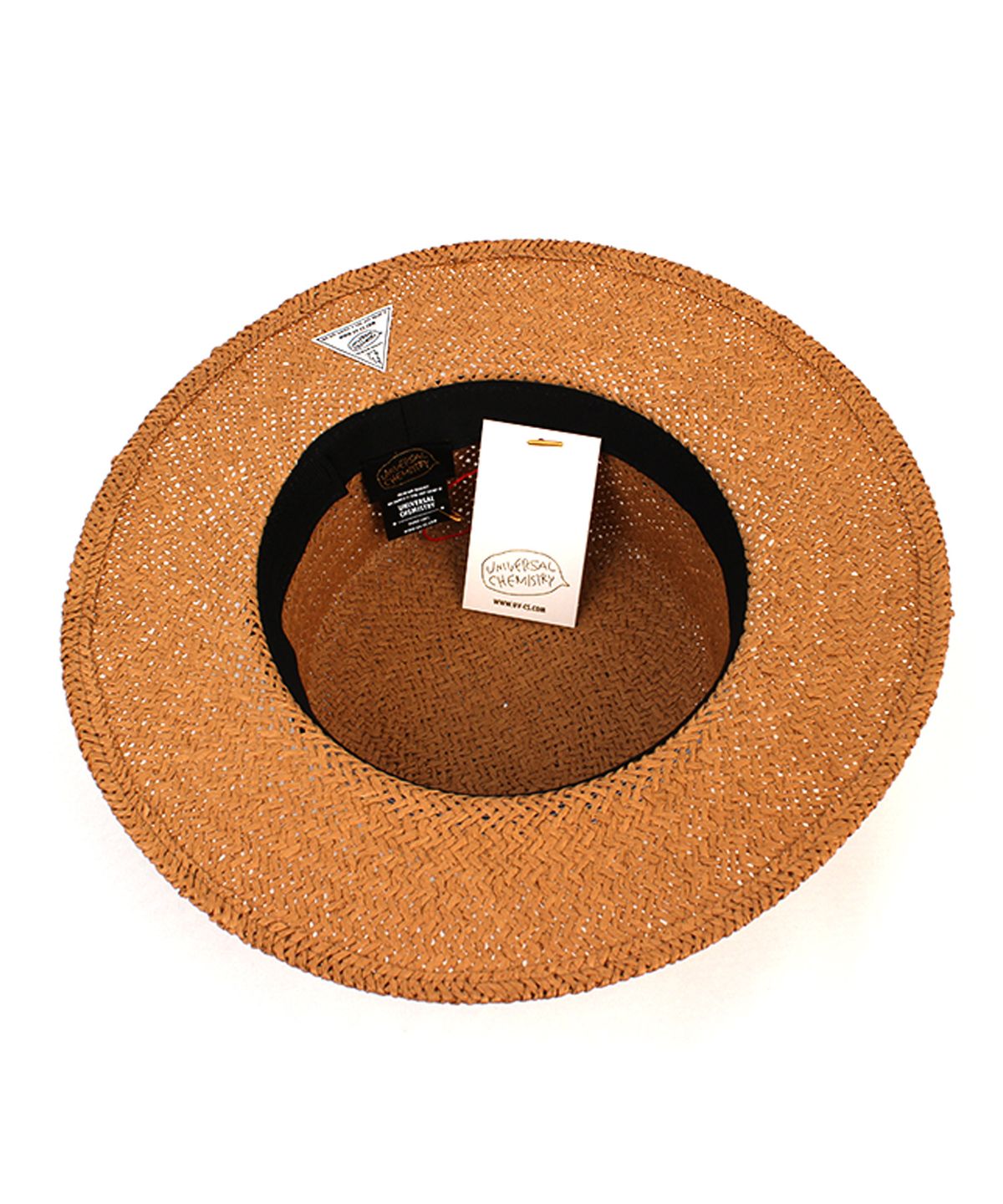 유니버셜 케미스트리(UNIVERSAL CHEMISTRY) Stripe Line Brown Panama Hat 파나마햇