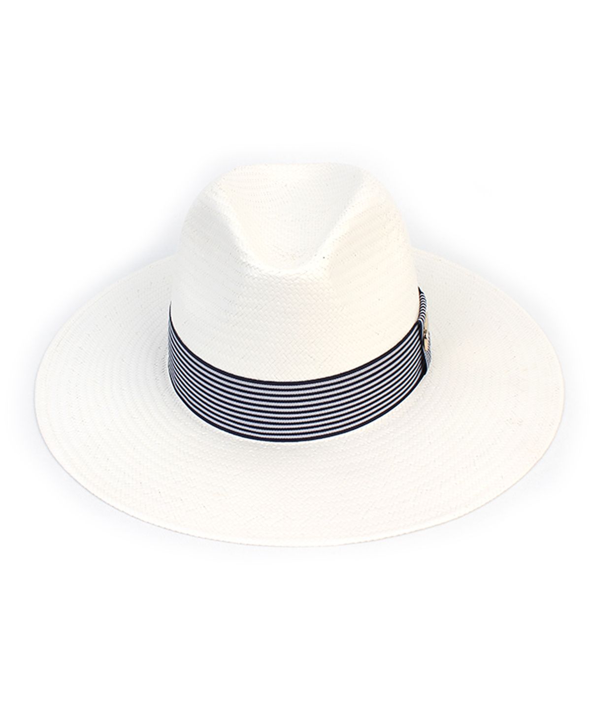유니버셜 케미스트리(UNIVERSAL CHEMISTRY) Stripe Line White Long Fedora 파나마햇