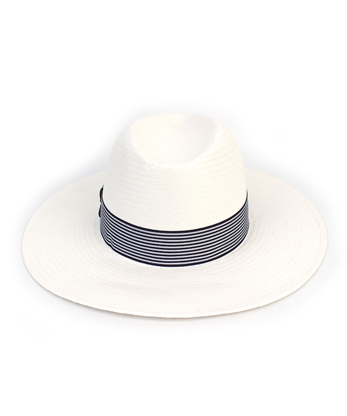유니버셜 케미스트리(UNIVERSAL CHEMISTRY) Stripe Line White Long Fedora 파나마햇