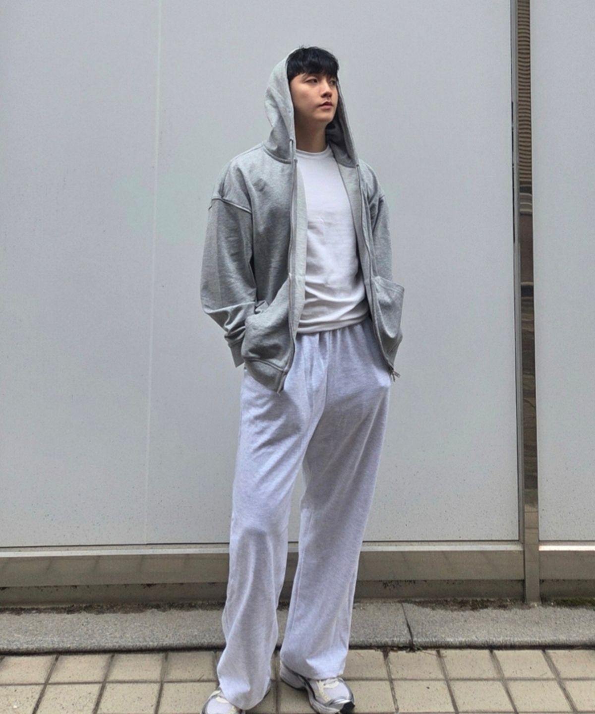 폴리그램(POLYGRAM) 와이드 트레이닝 스웨트 팬츠 - 3 COLOR