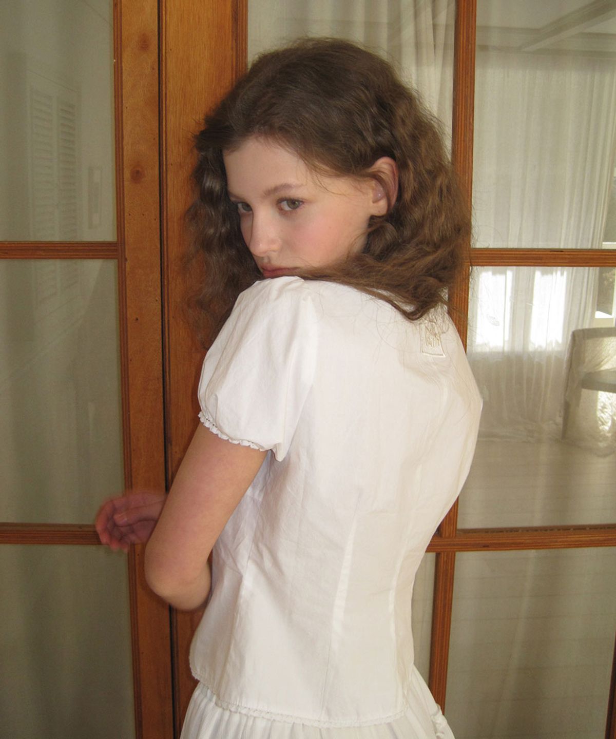 어패럴아카이브(APPAREL ARCHIVE) Alice frill blouse - Ivory