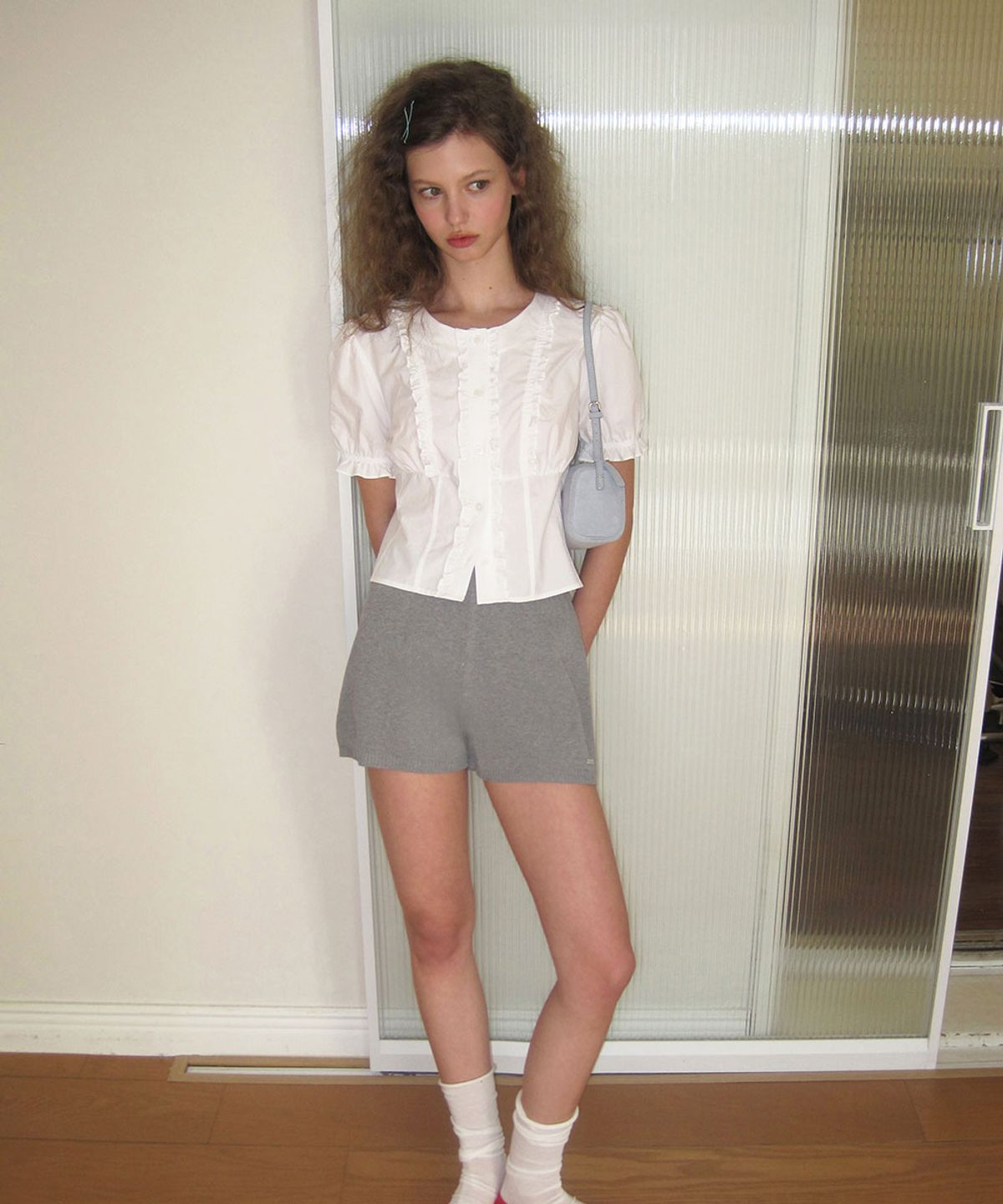 어패럴아카이브(APPAREL ARCHIVE) Once frill blouse - Ivory