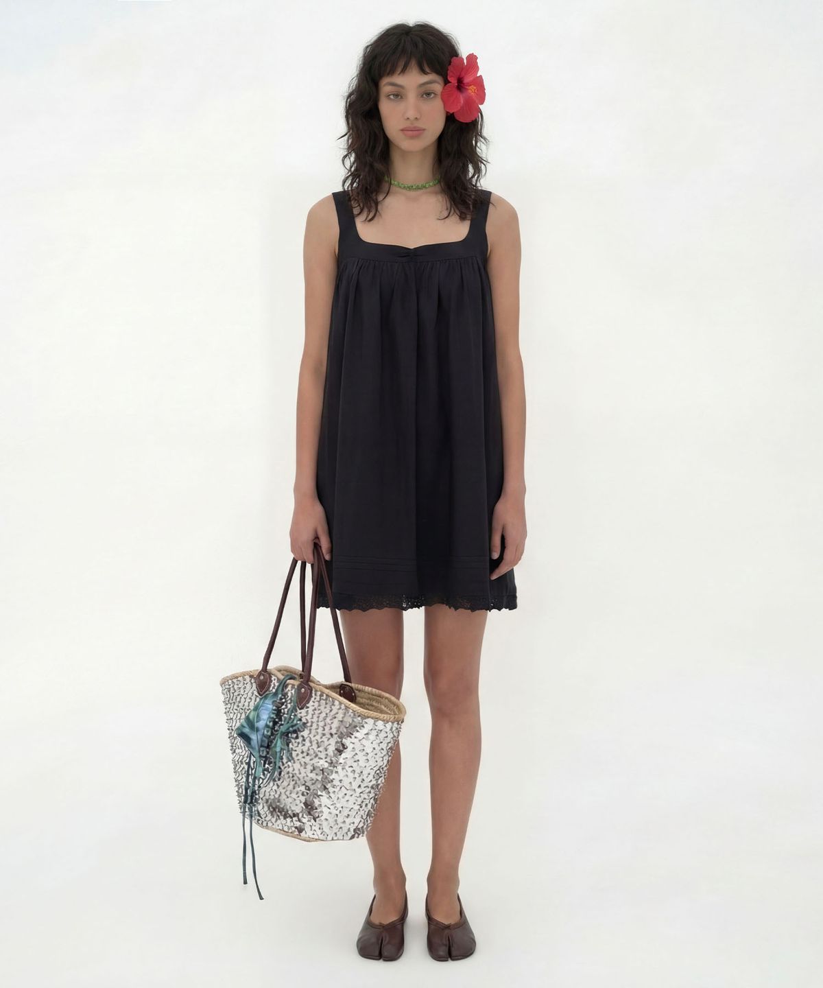 루루서울(LOULOUSEOUL) BONNY MINI DRESS (BLACK)