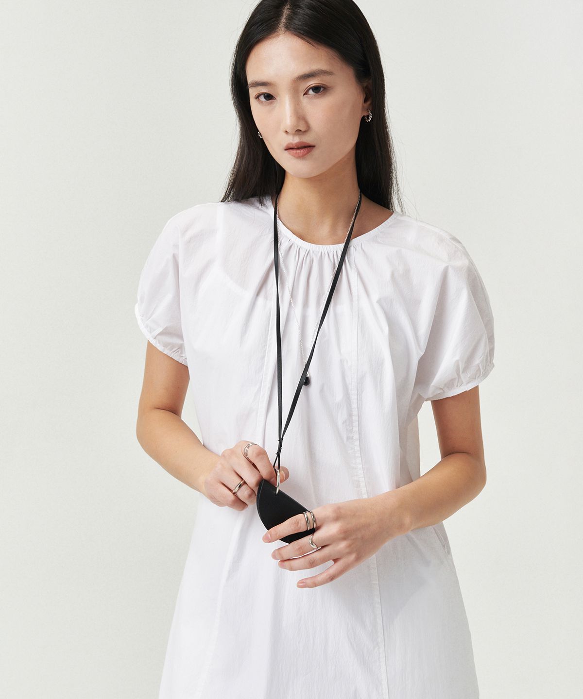 로브로브(LOVLOV) TWO-WAY SHIRRING DRESS