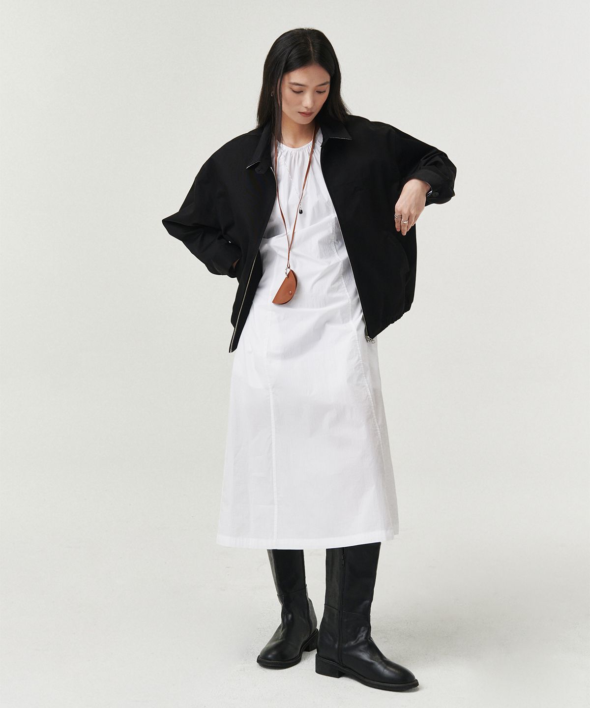 로브로브(LOVLOV) TWO-WAY SHIRRING DRESS