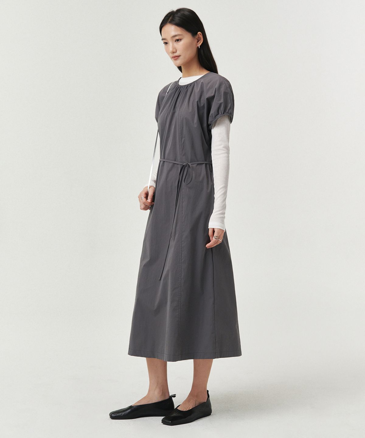 로브로브(LOVLOV) TWO-WAY SHIRRING DRESS