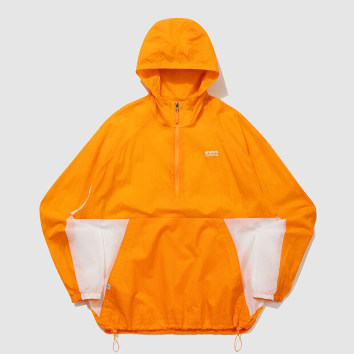 엄브로(UMBRO) 썬가드 초경량 후드 바람막이 아노락 오렌지 UR221CWT44
