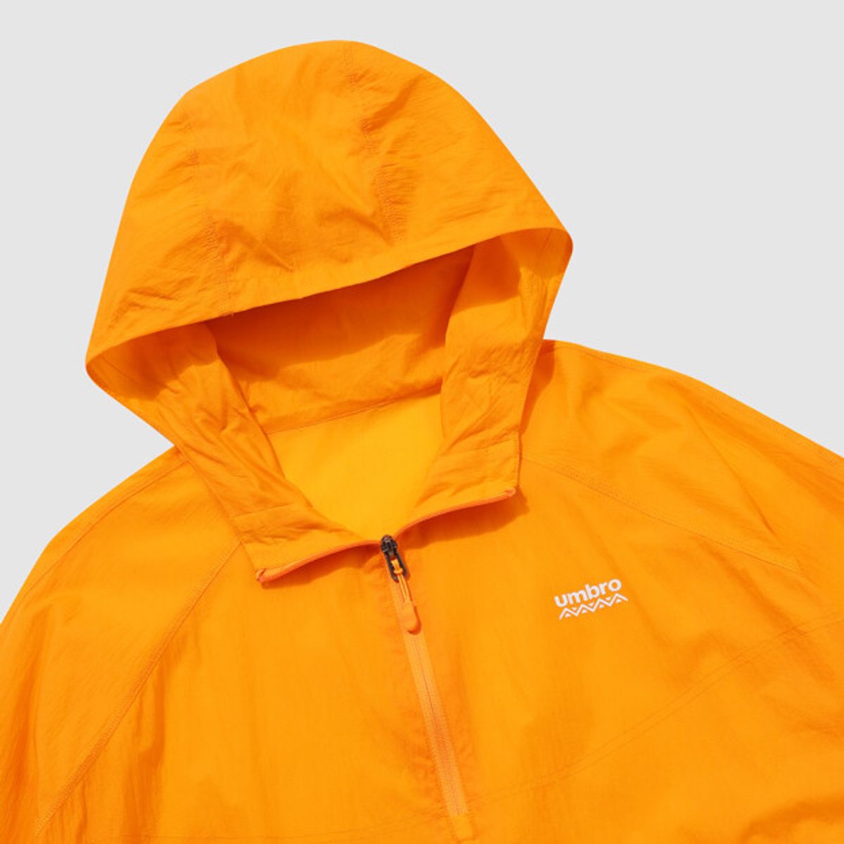 엄브로(UMBRO) 썬가드 초경량 후드 바람막이 아노락 오렌지 UR221CWT44