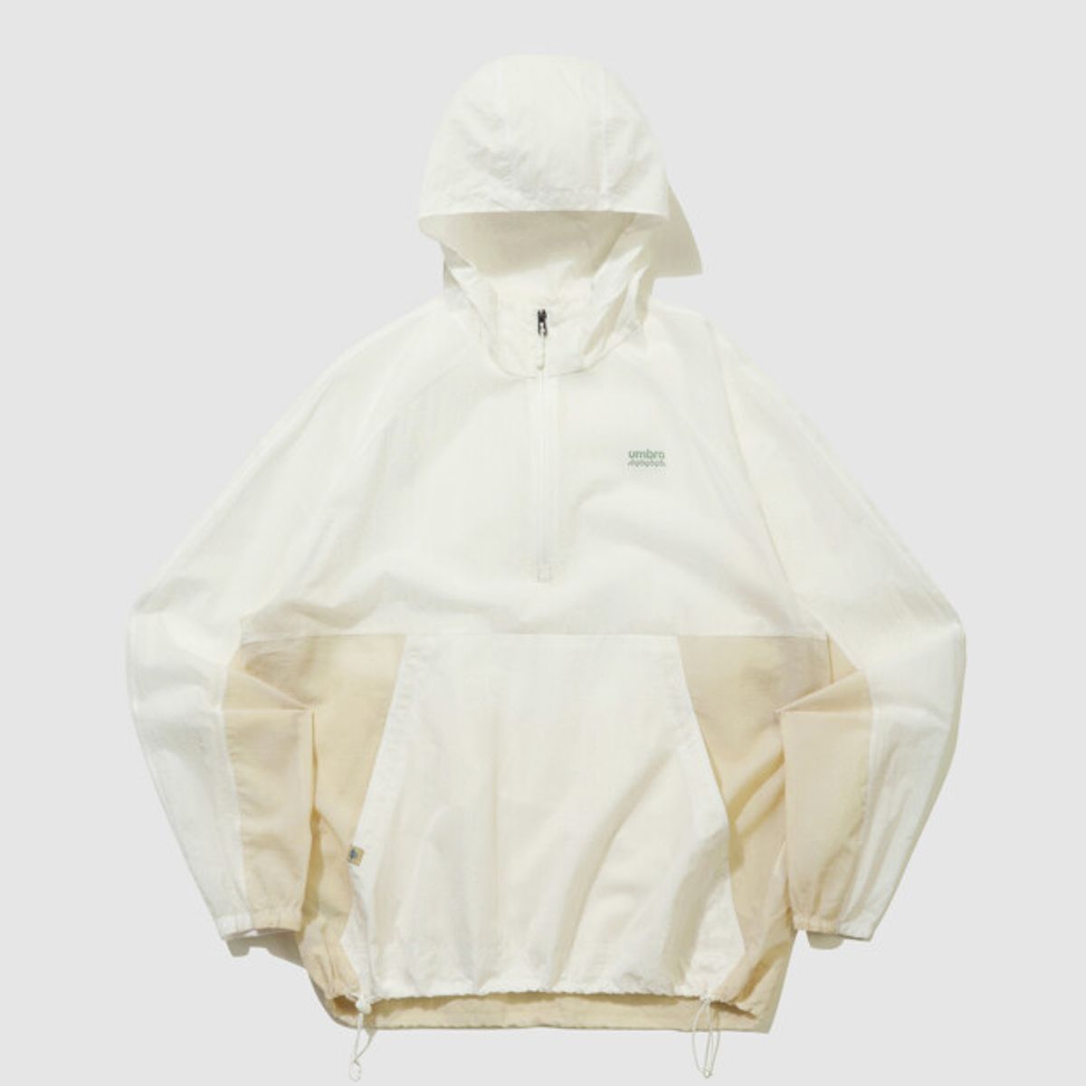 엄브로(UMBRO) 썬가드 초경량 후드 바람막이 아노락 아이보리 UR221CWT44