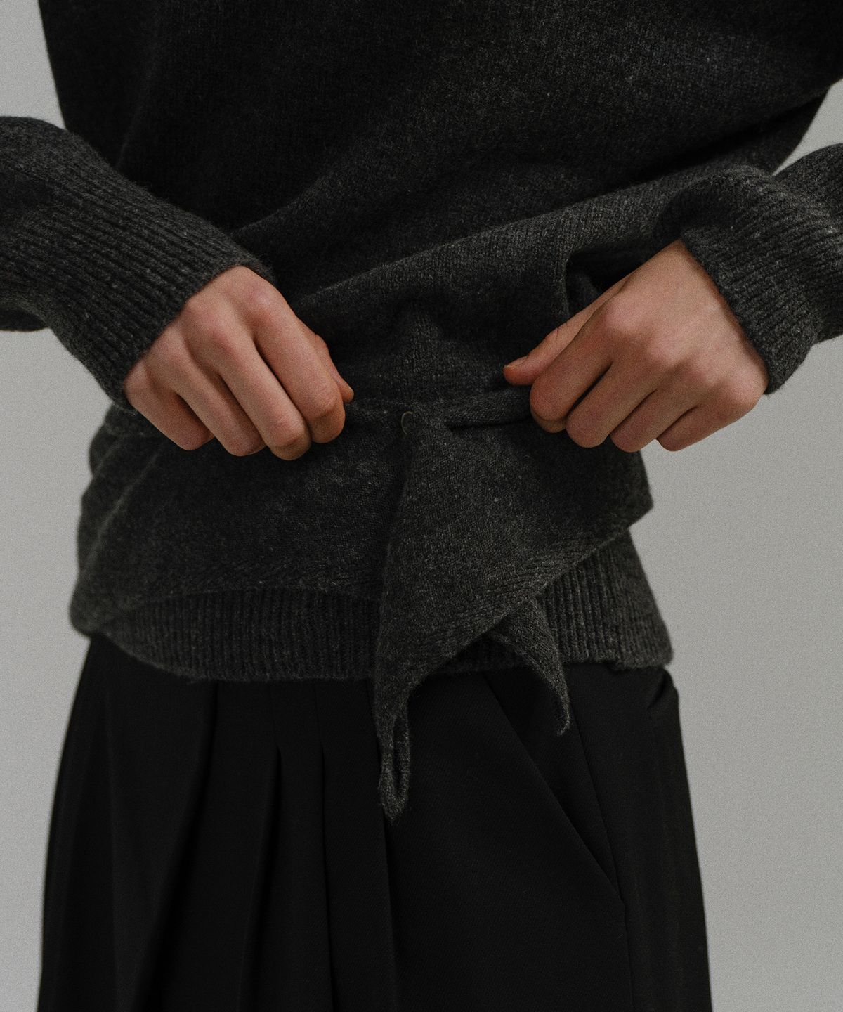 아우브아워(AUBOUR) knit button scarf (11color)