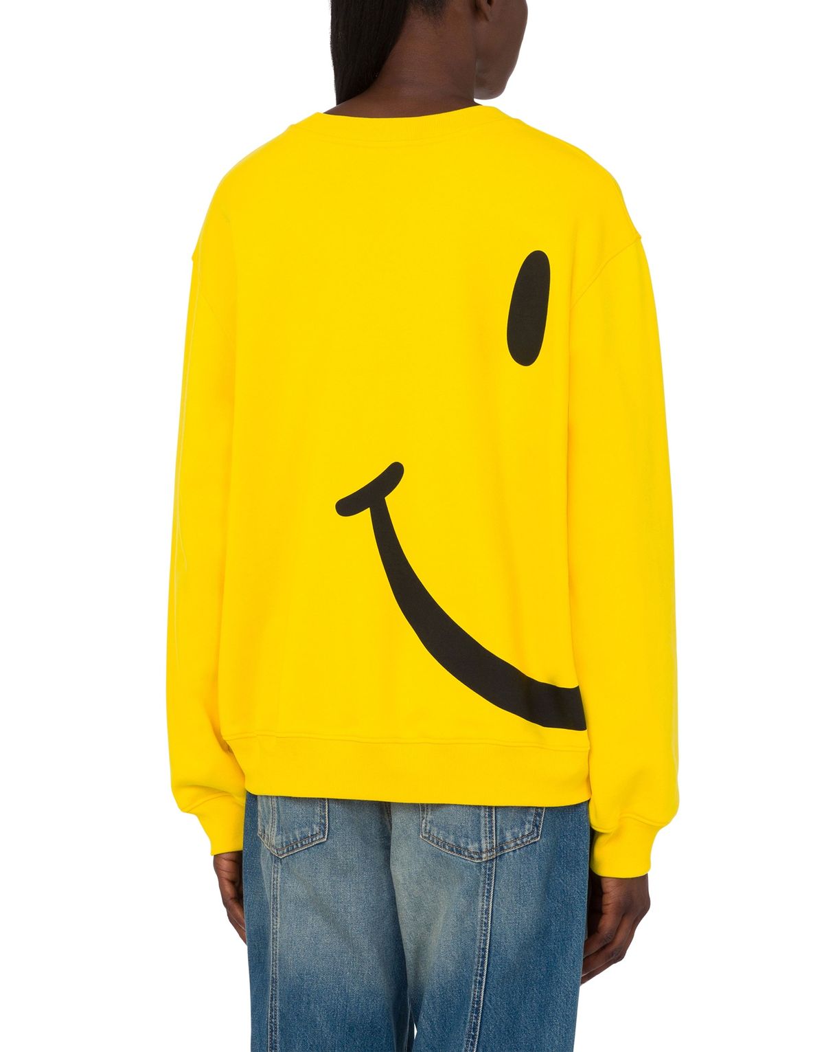 모스키노(MOSCHINO) 스마일리® 사이드 코튼 스웨트셔츠