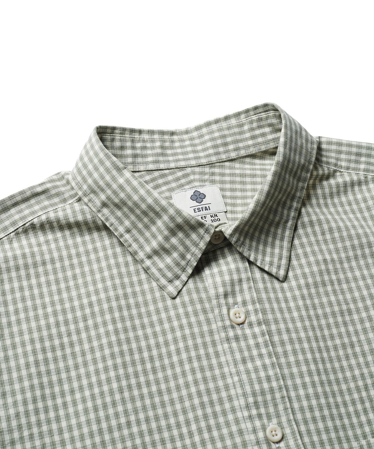 에스파이(ESFAI) WARDROBE S/S SHIRT (OLIVE)