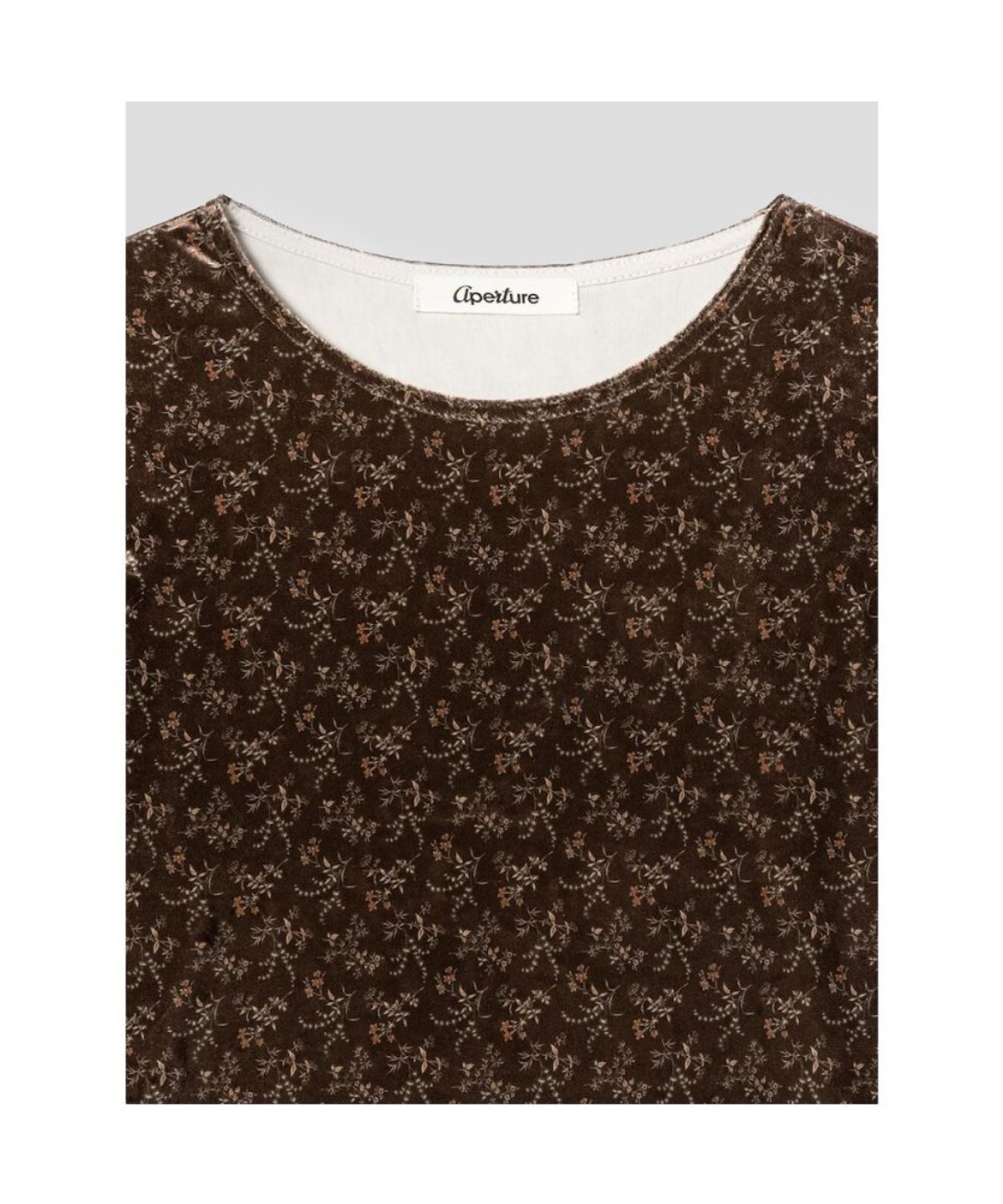 디애퍼처(THE APERTURE) Biella Top  Brown (TA5742A15D)