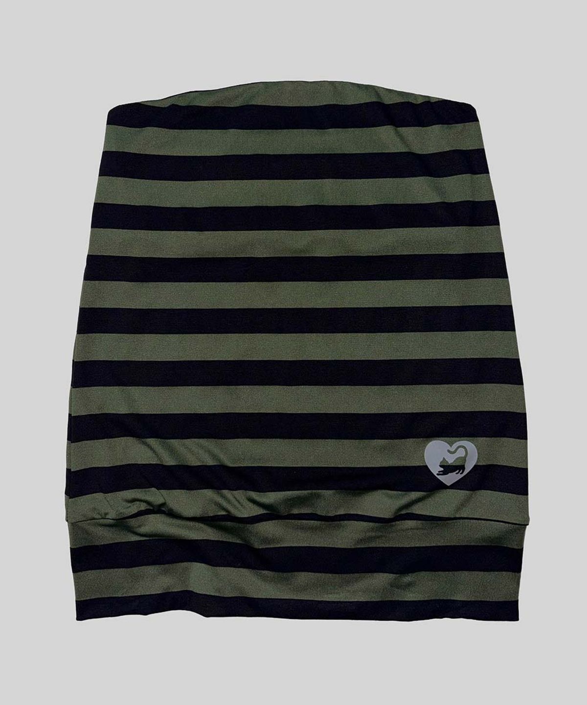 스컬프터(SCULPTOR) Sweet Kitty Stripe Tube Top Khaki