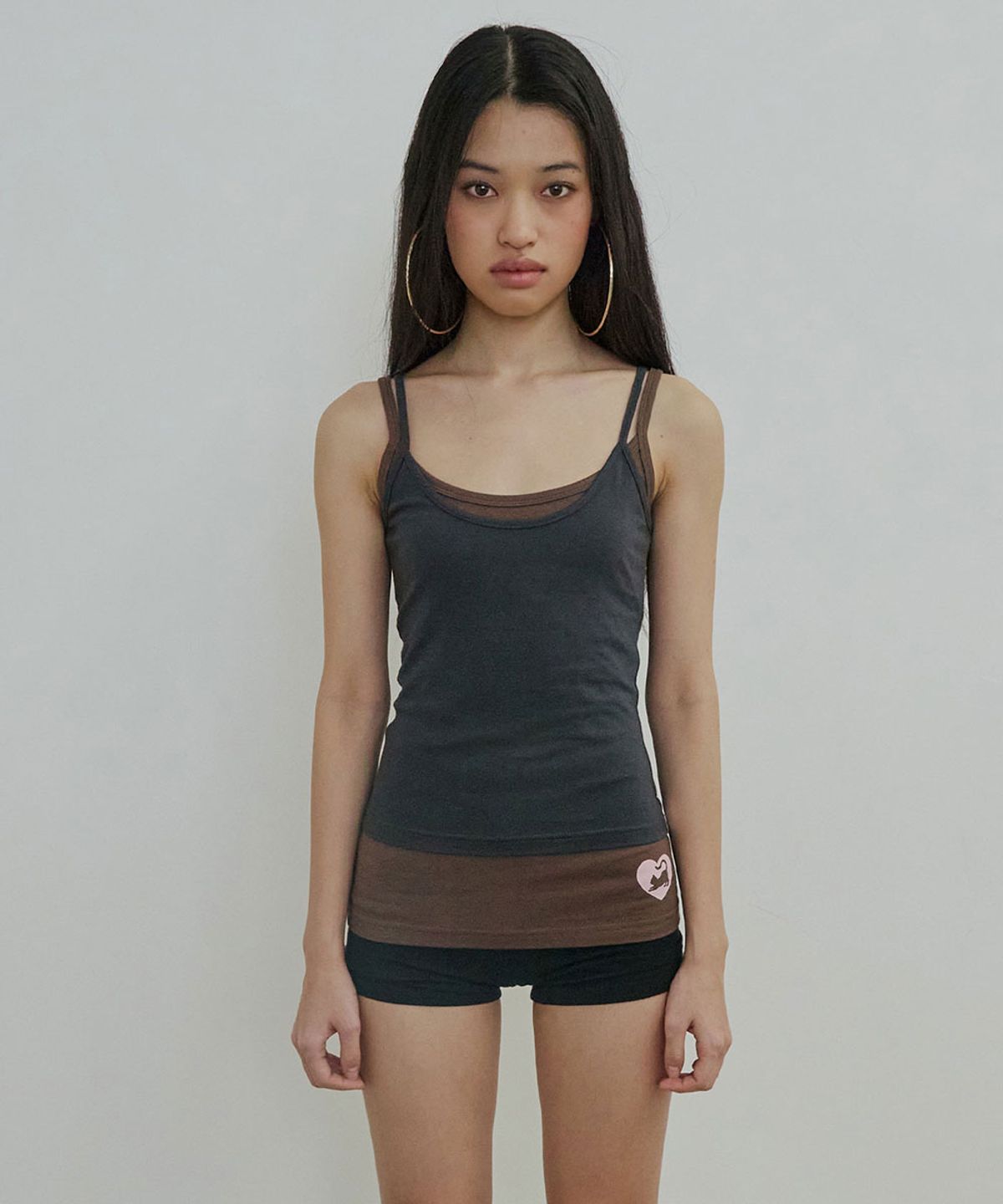스컬프터(SCULPTOR) My Go To Sleeveless Top Charcoal
