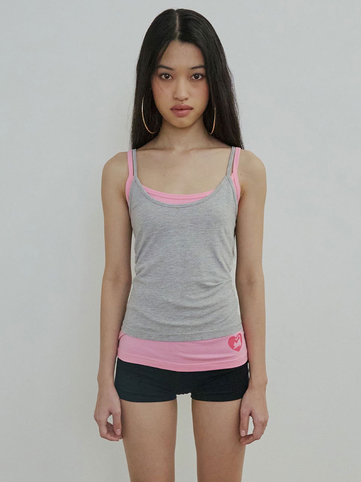 스컬프터(SCULPTOR) My Go To Sleeveless Top Melange Gray