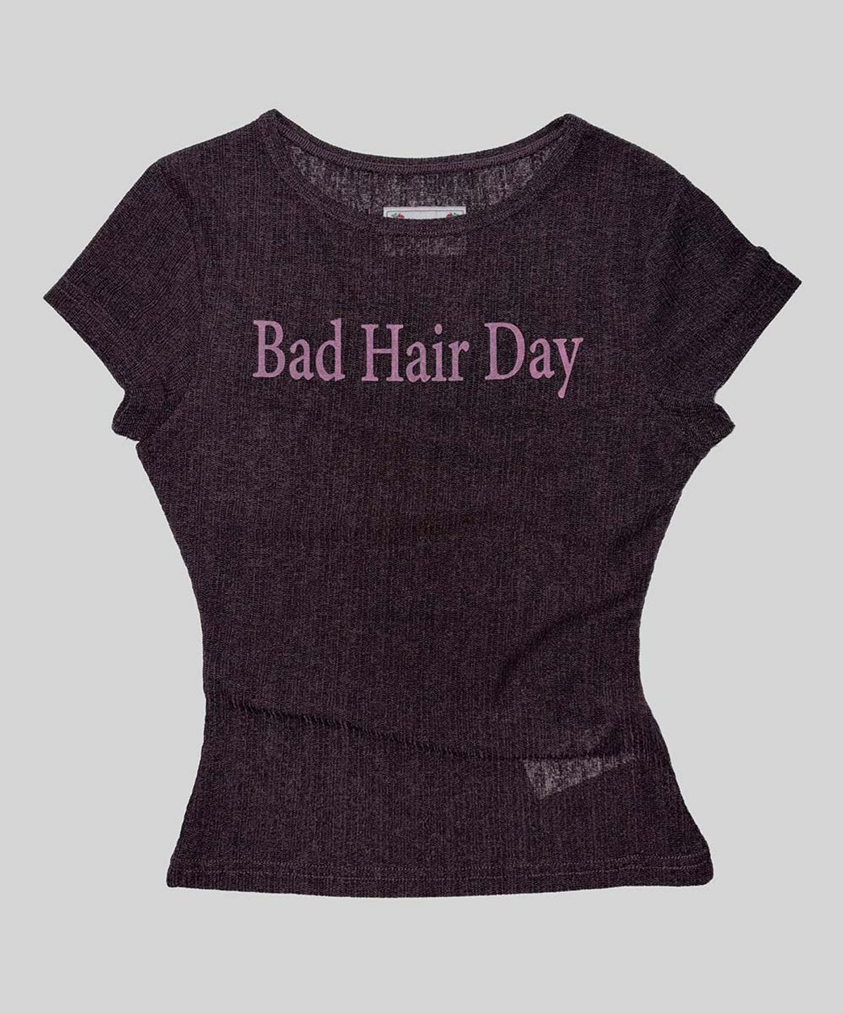 스컬프터(SCULPTOR) Bad Hair Day Baby Tee Brown