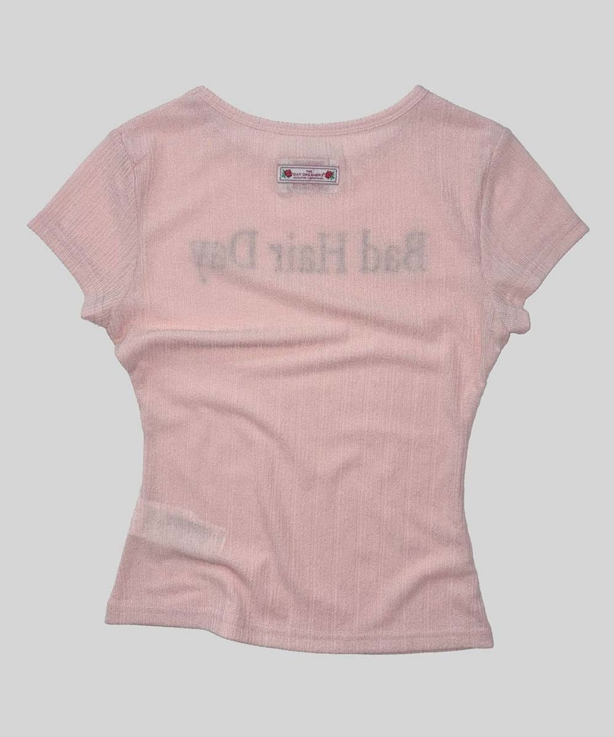 스컬프터(SCULPTOR) Bad Hair Day Baby Tee Peach