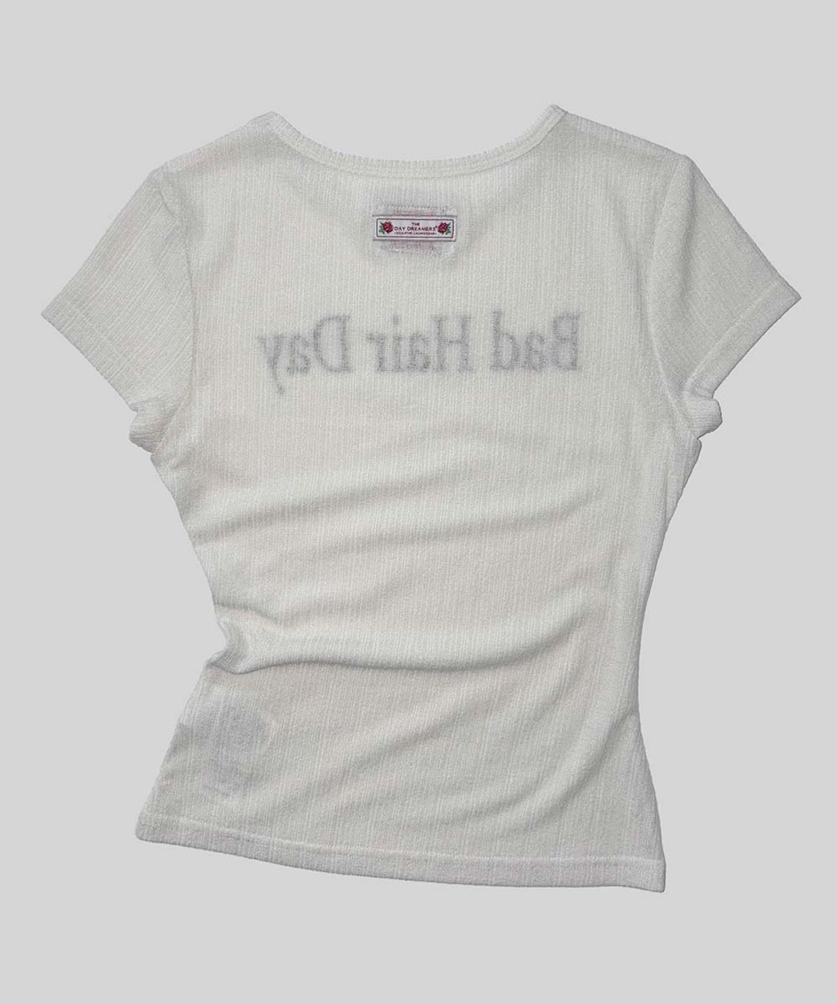 스컬프터(SCULPTOR) Bad Hair Day Baby Tee White