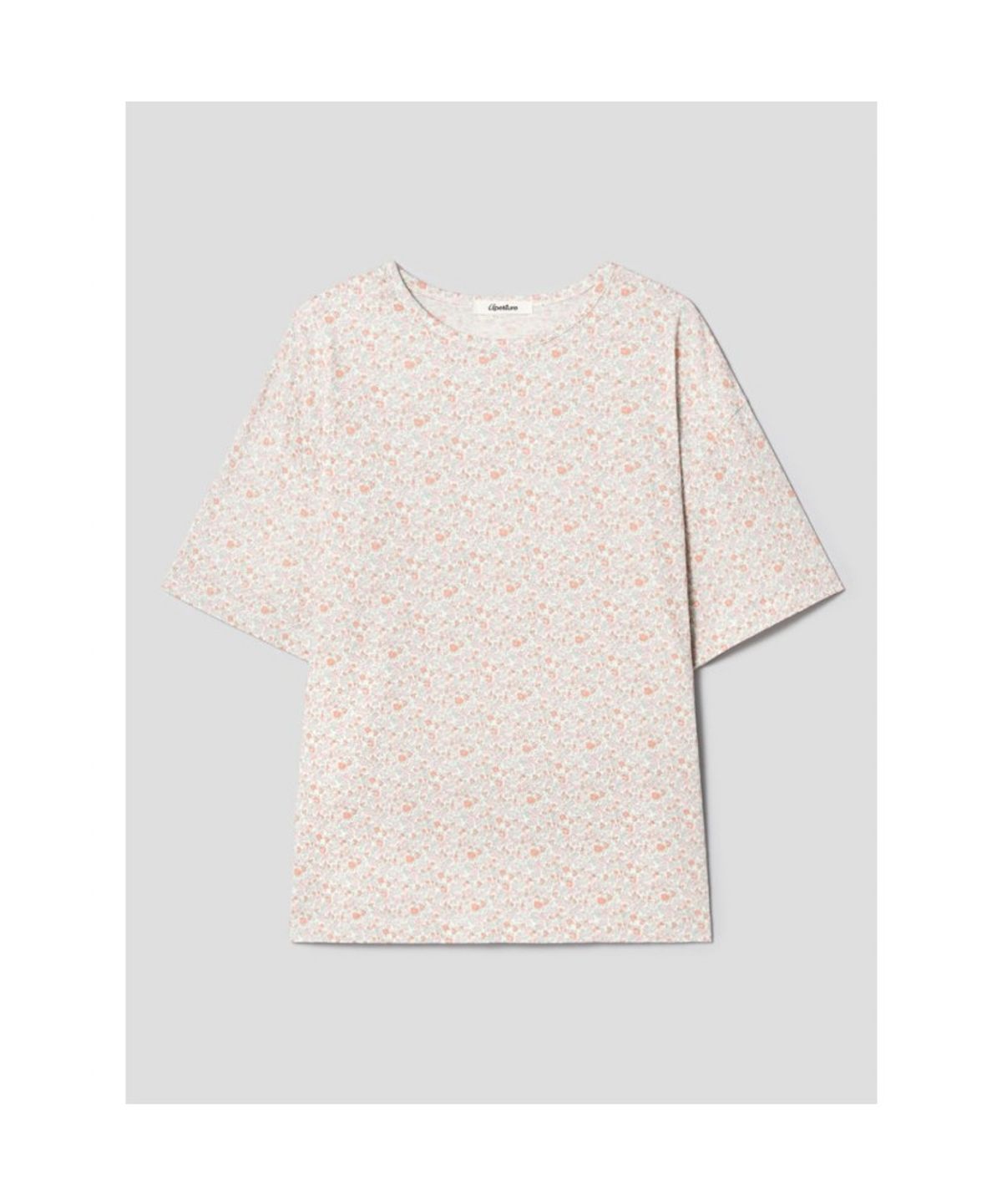 디애퍼처(THE APERTURE) Apeature Floral Boxy TShirt  Pink (TA5742A17X)