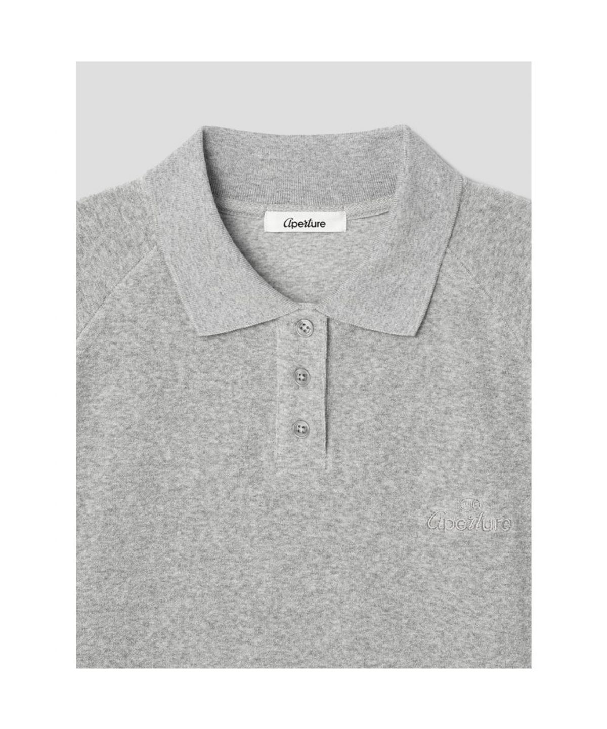 디애퍼처(THE APERTURE) Terry Polo Top  Grey (TA5742A023)