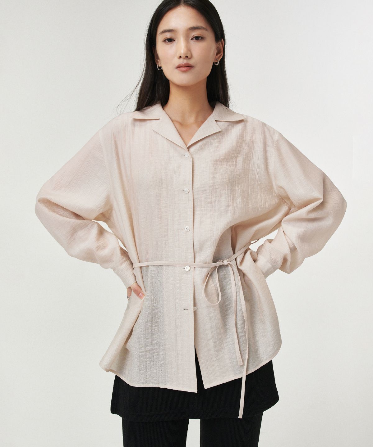 로브로브(LOVLOV) NEW DRAPPING SHIRT