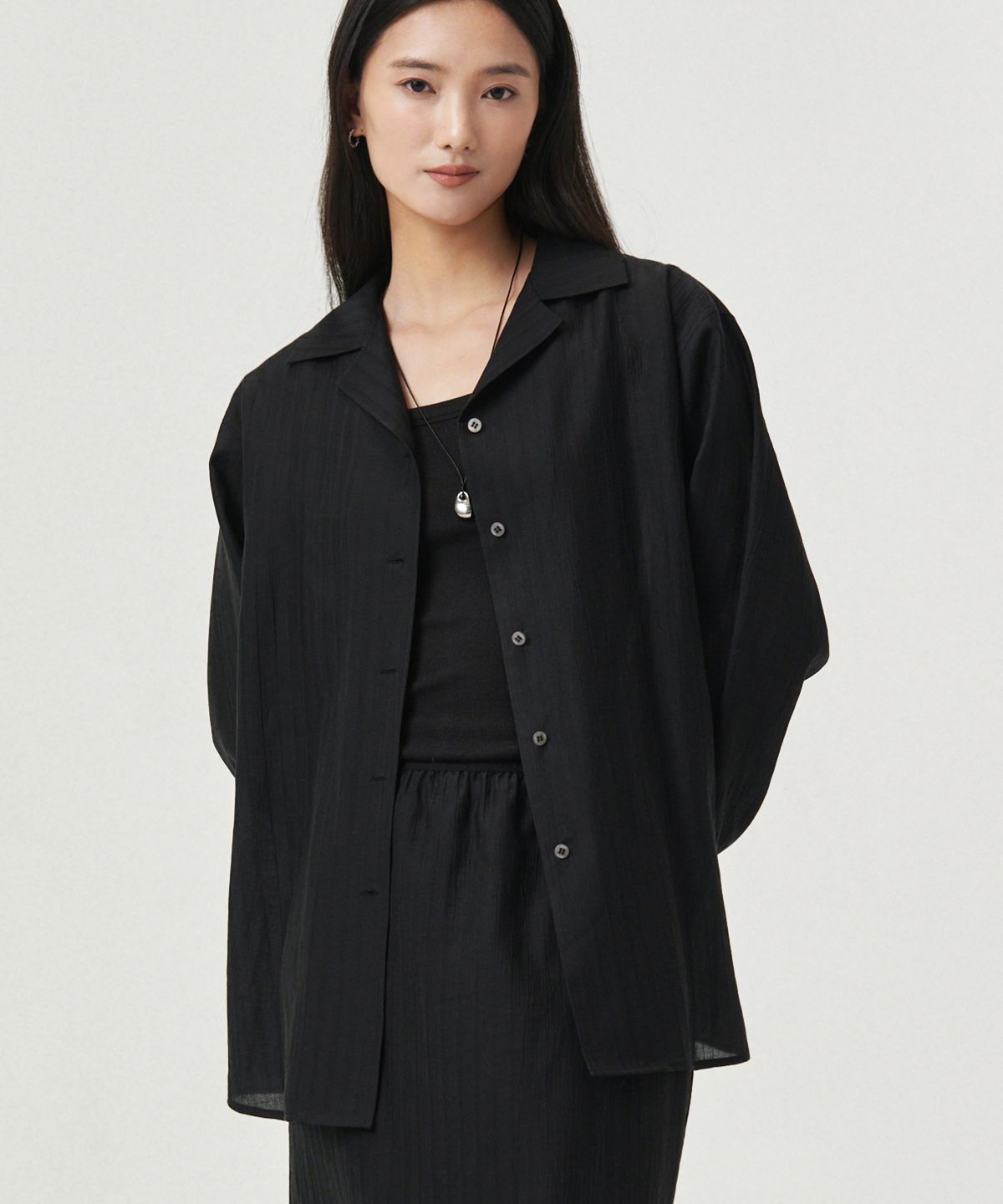 로브로브(LOVLOV) NEW DRAPPING SHIRT