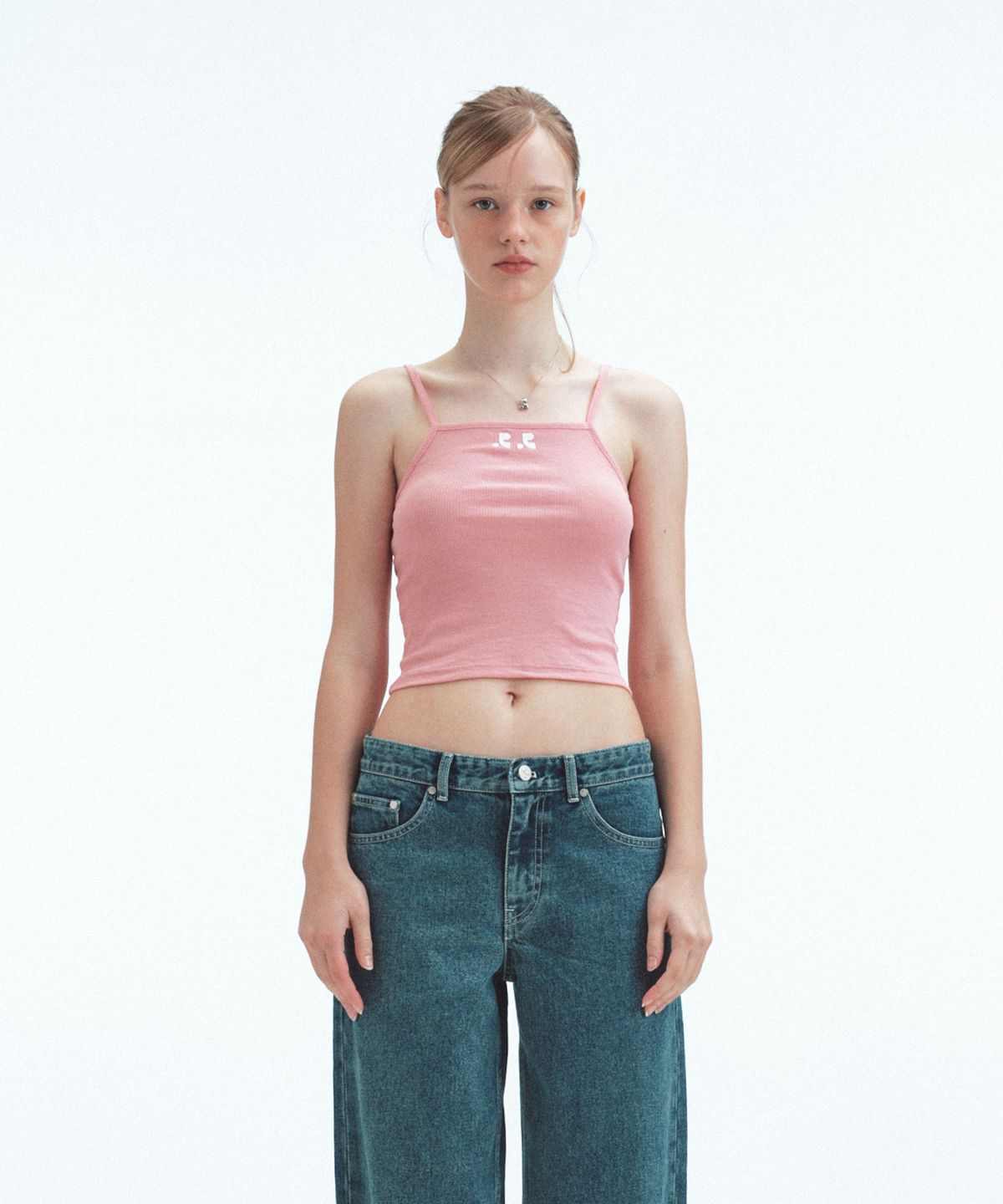 레스트앤레크레이션(REST&RECREATION) LIGHT LOGO TANK TOP - PINK