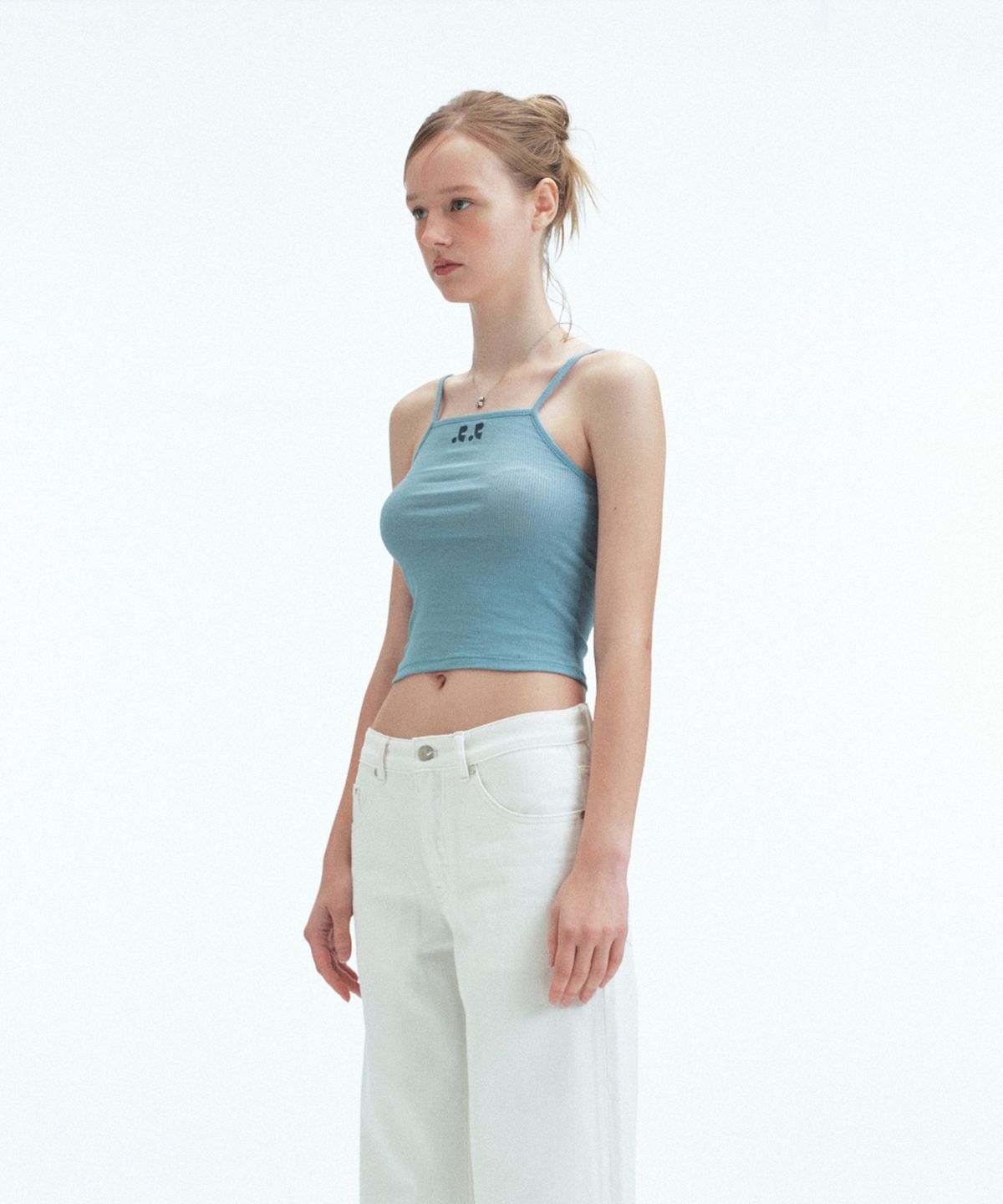 레스트앤레크레이션(REST&RECREATION) LIGHT LOGO TANK TOP - SKY BLUE