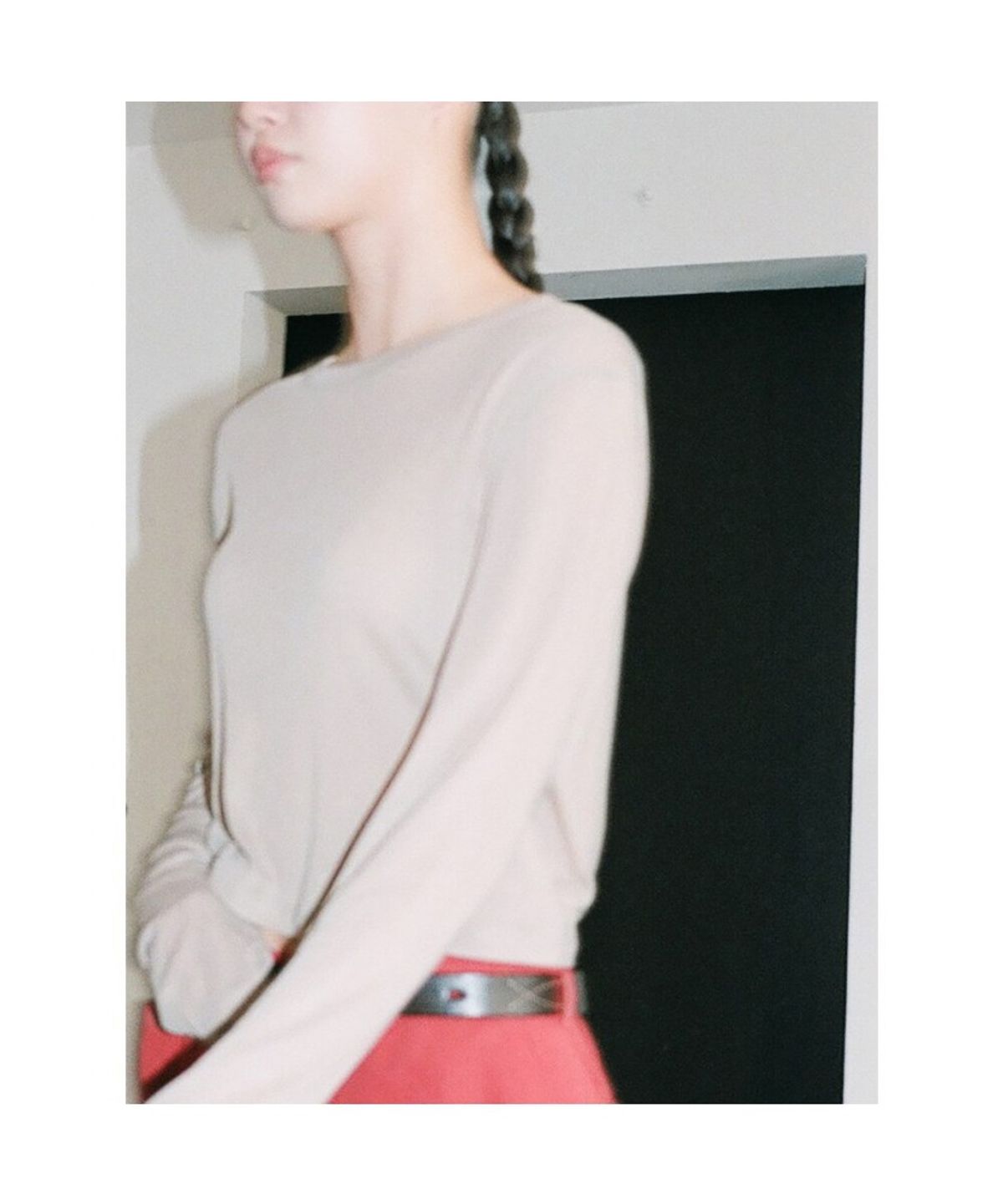 디애퍼처(THE APERTURE) Aperture Classic Crop Tshirt  Beige (TA6241A06A)