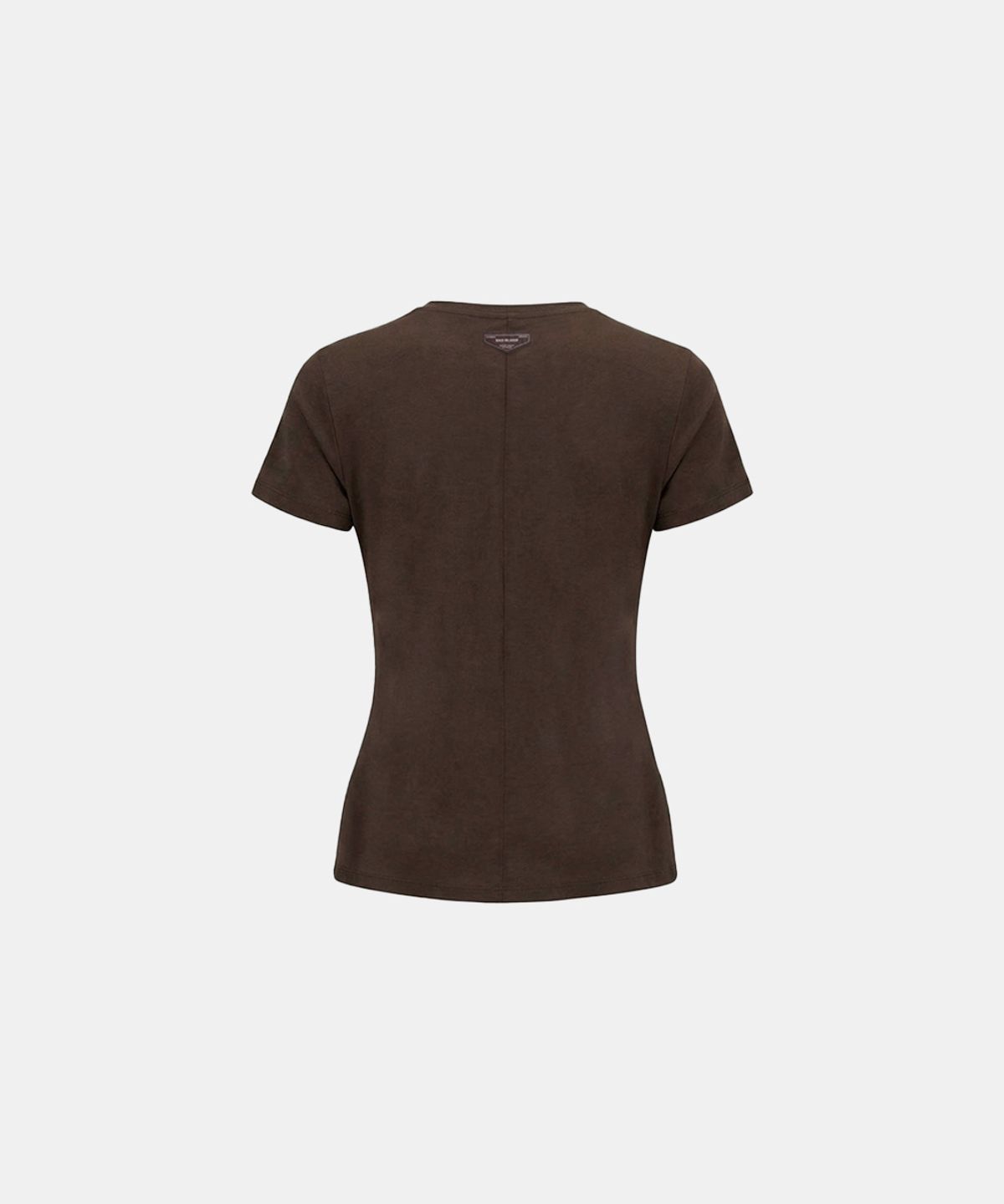 배드블러드(BADBLOOD) Sleek Cotton Short Sleeve T-Shirt - Khaki Brown