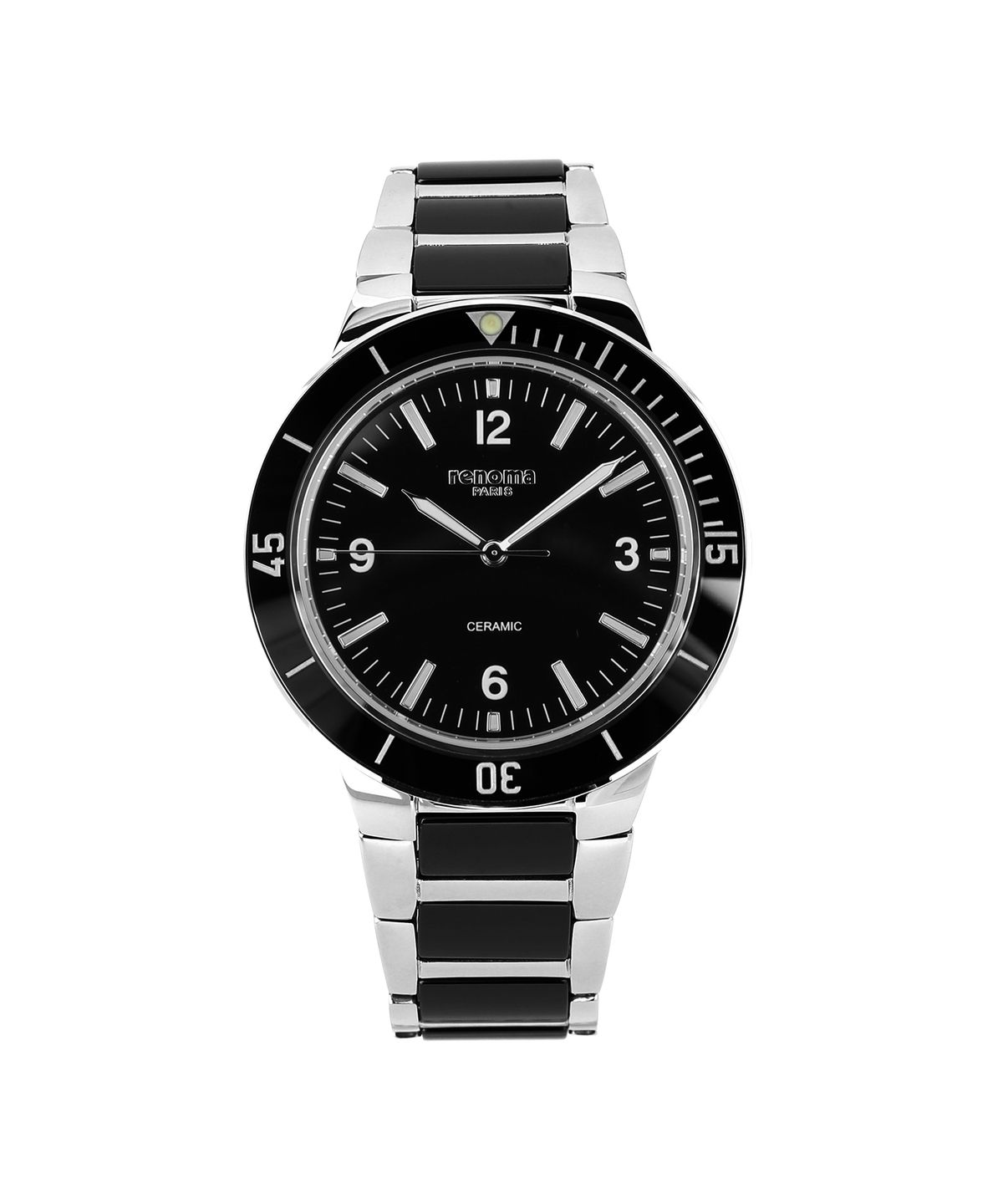 레노마 시계(RENOMA WATCH) 세라믹 루미너스 블랙 남성시계 RE405