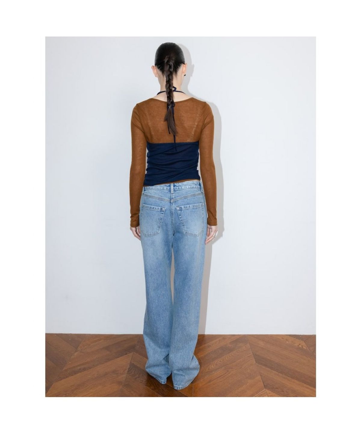 디애퍼처(THE APERTURE) Vinch Layered Top  Brown (TA6241A04D)