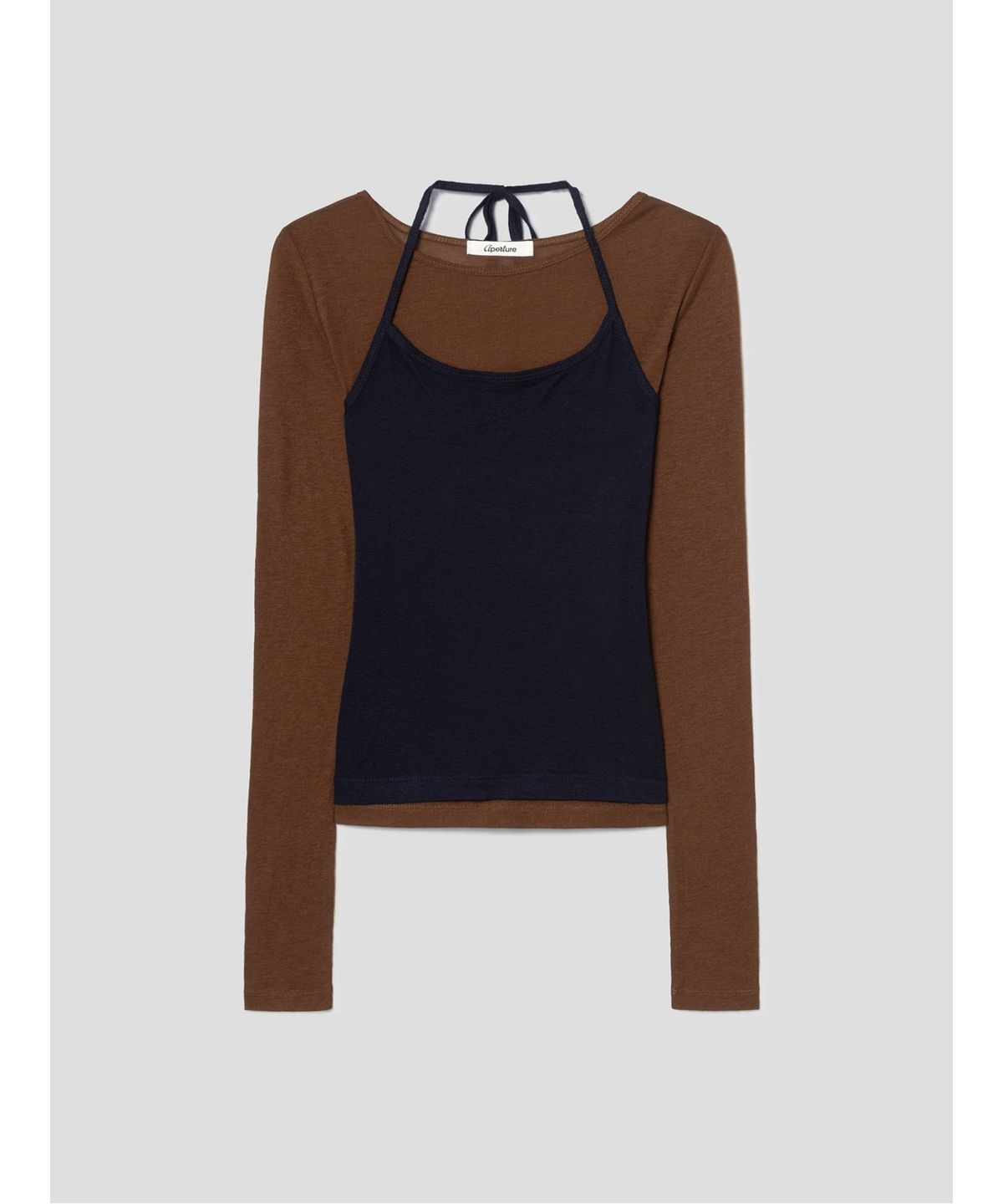 디애퍼처(THE APERTURE) Vinch Layered Top  Brown (TA6241A04D)
