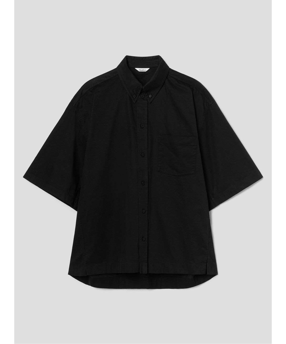 디애퍼처(THE APERTURE) Over Cotton Shirt  Black (TA6265A015)