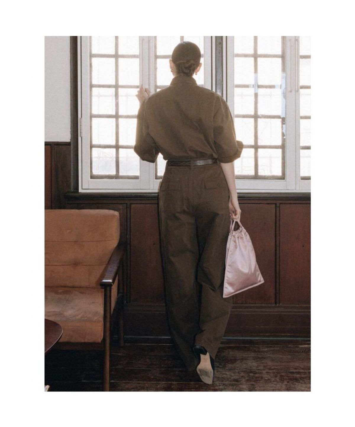 디애퍼처(THE APERTURE) Over Cotton Shirt  Brown (TA6265A01D)