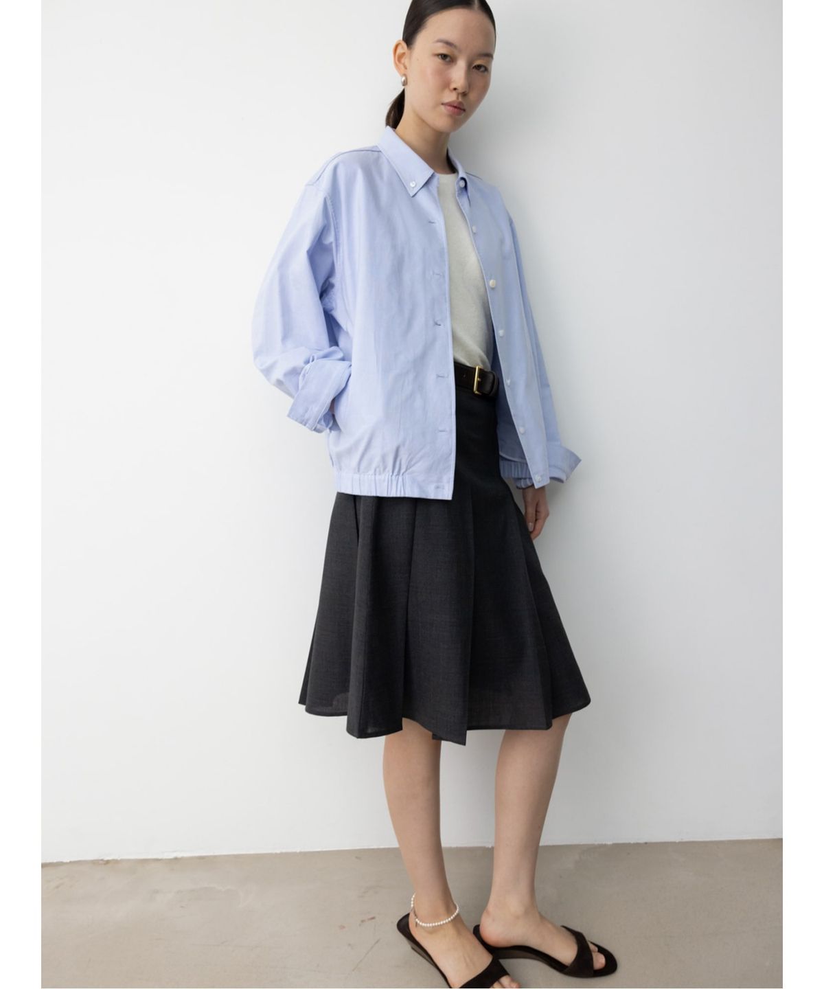 디애퍼처(THE APERTURE) Piola Cotton Jacket  Blue (TA5764A06P)