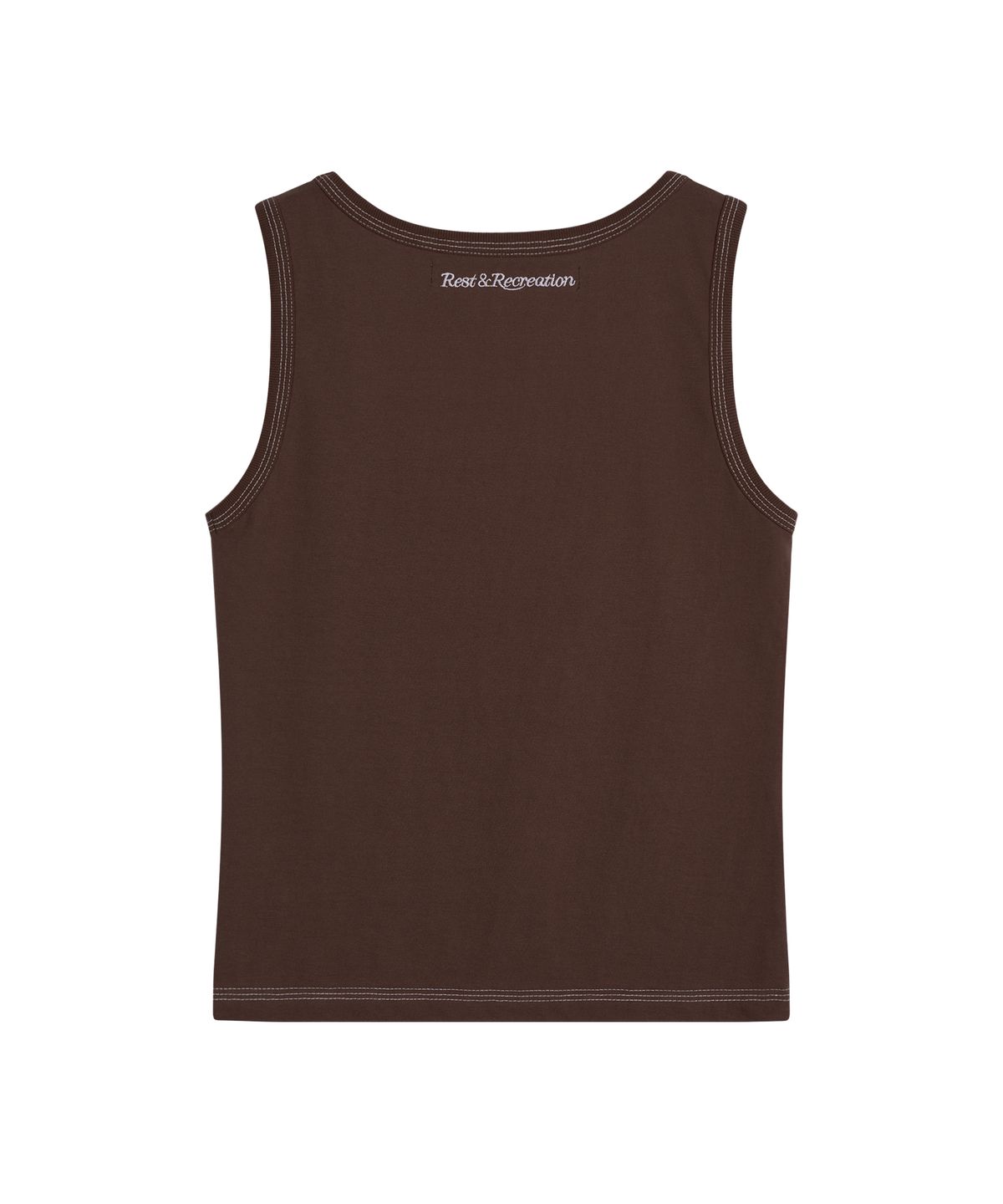 레스트앤레크레이션(REST&RECREATION) COLORATION STITCH SLEEVELESS - BROWN