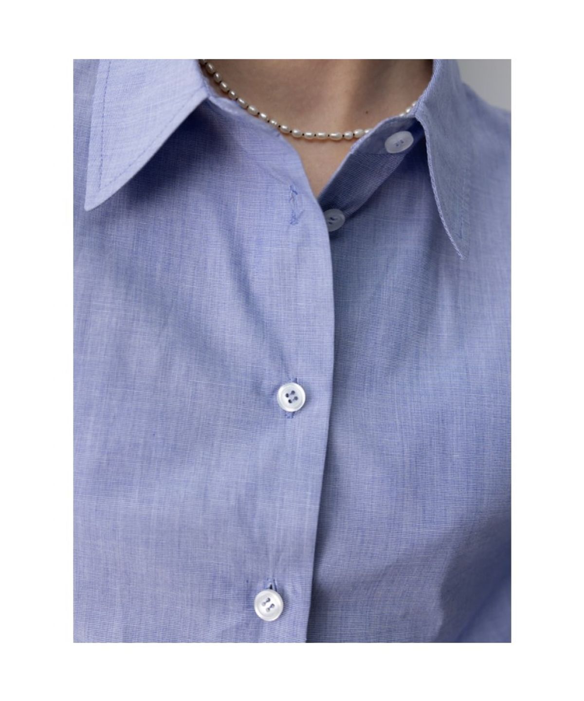 디애퍼처(THE APERTURE) Bianchi Shirt  Blue (TA5764A02P)