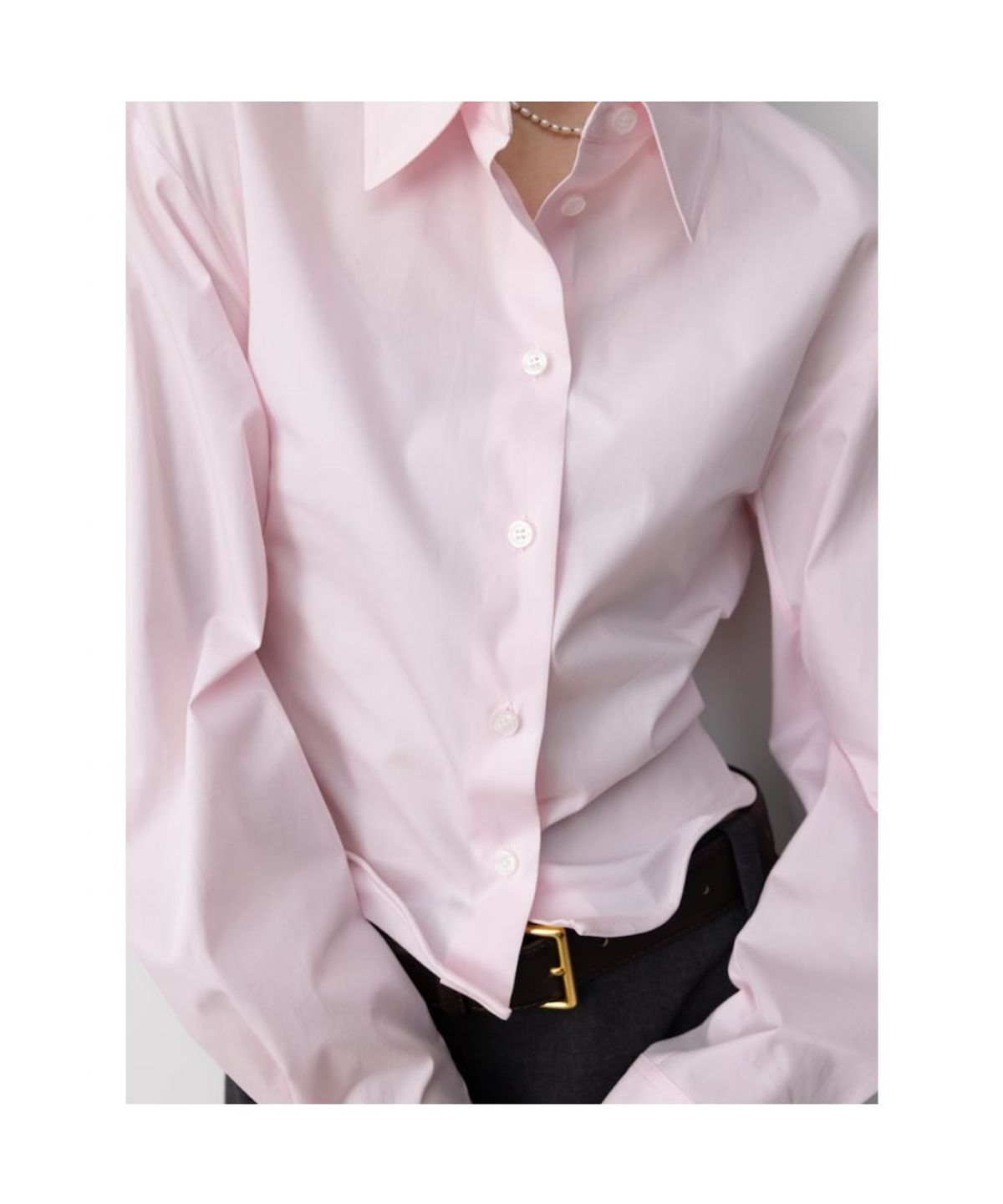 디애퍼처(THE APERTURE) Bianchi Shirt  Pink (TA5764A02X)