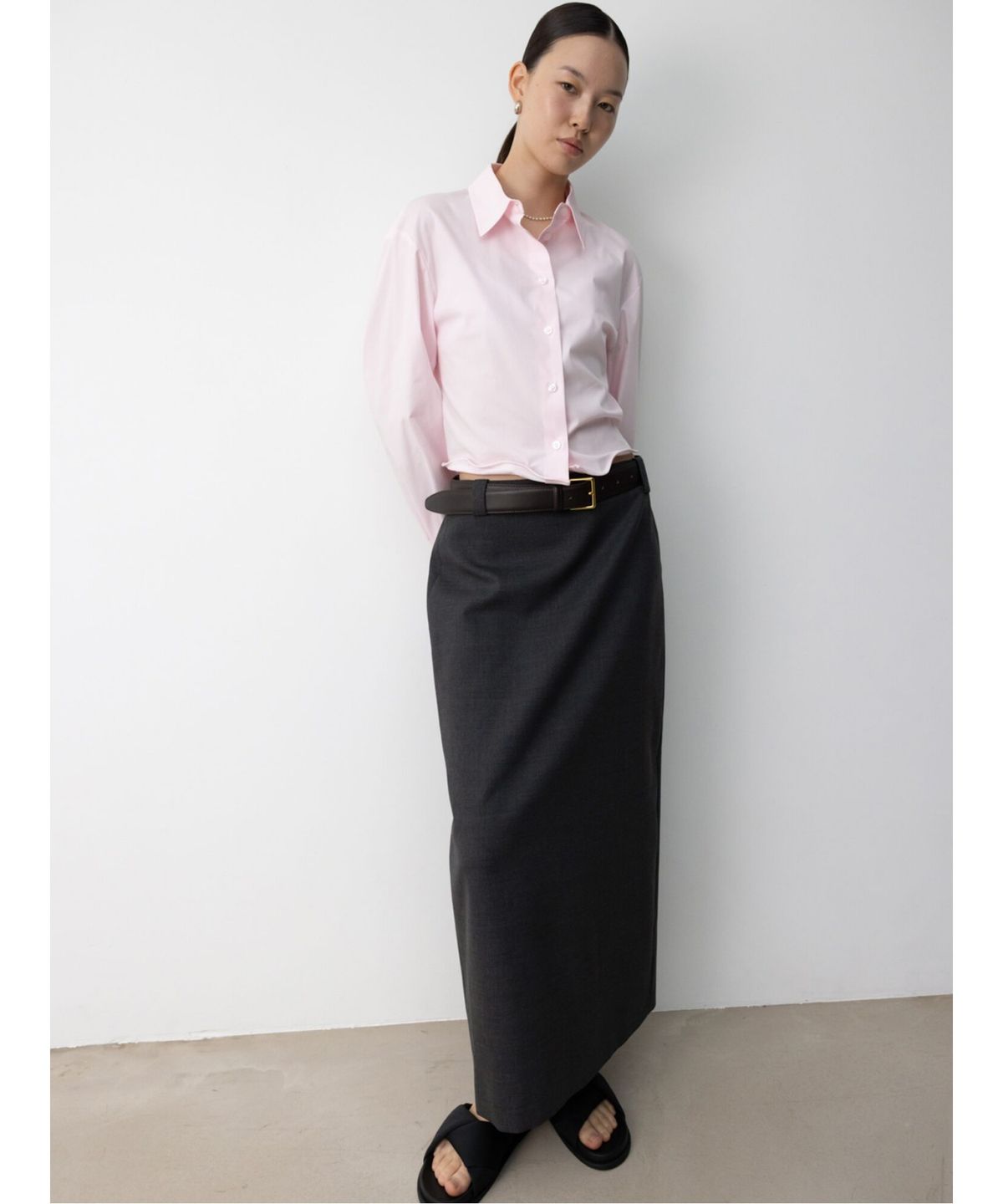 디애퍼처(THE APERTURE) Bianchi Shirt  Pink (TA5764A02X)