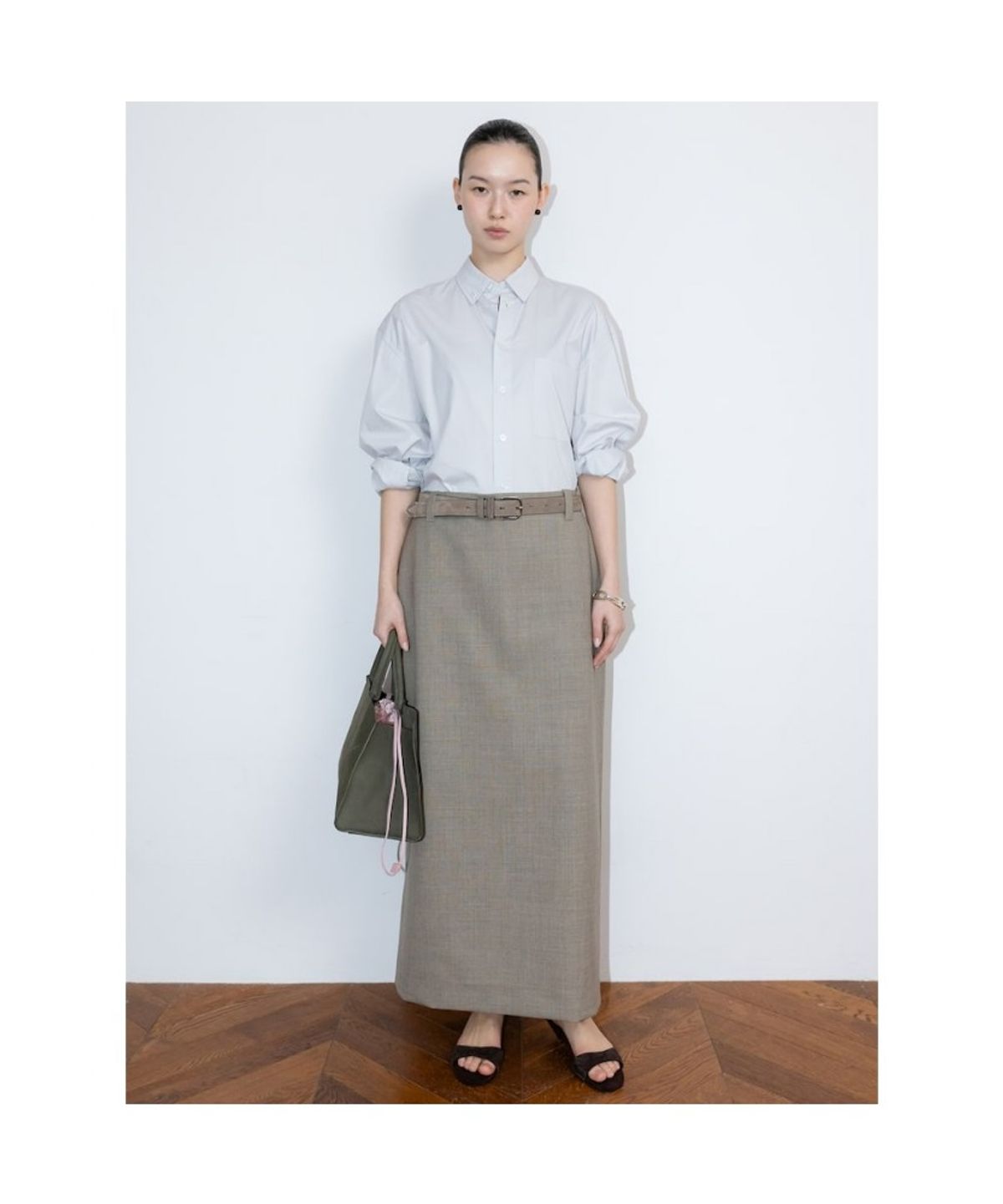 디애퍼처(THE APERTURE) Aperture Basic Shirt  Grey (TA6264A023)