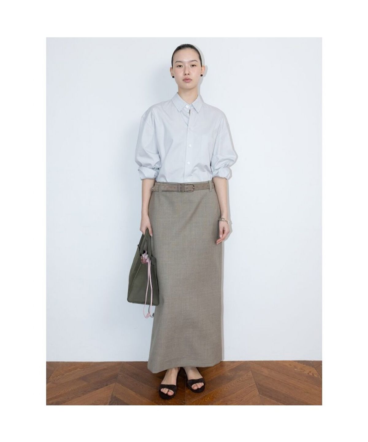 디애퍼처(THE APERTURE) Aperture Basic Shirt  Grey (TA6264A023)