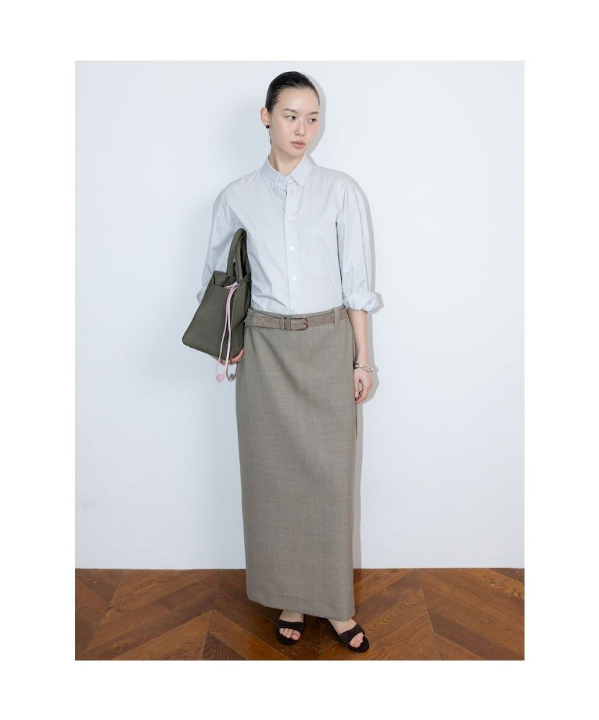 디애퍼처(THE APERTURE) Aperture Basic Shirt  Grey (TA6264A023)