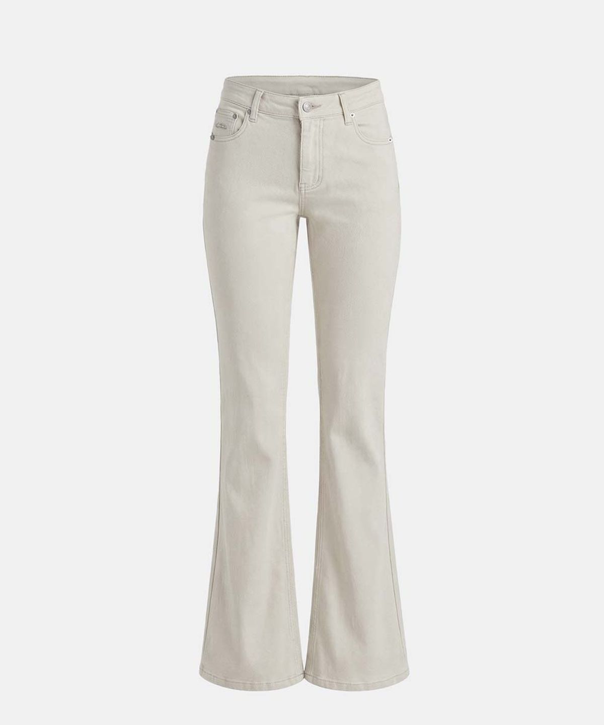 배드블러드(BADBLOOD) 702 Low-Rise Bootcut Pants - Cream