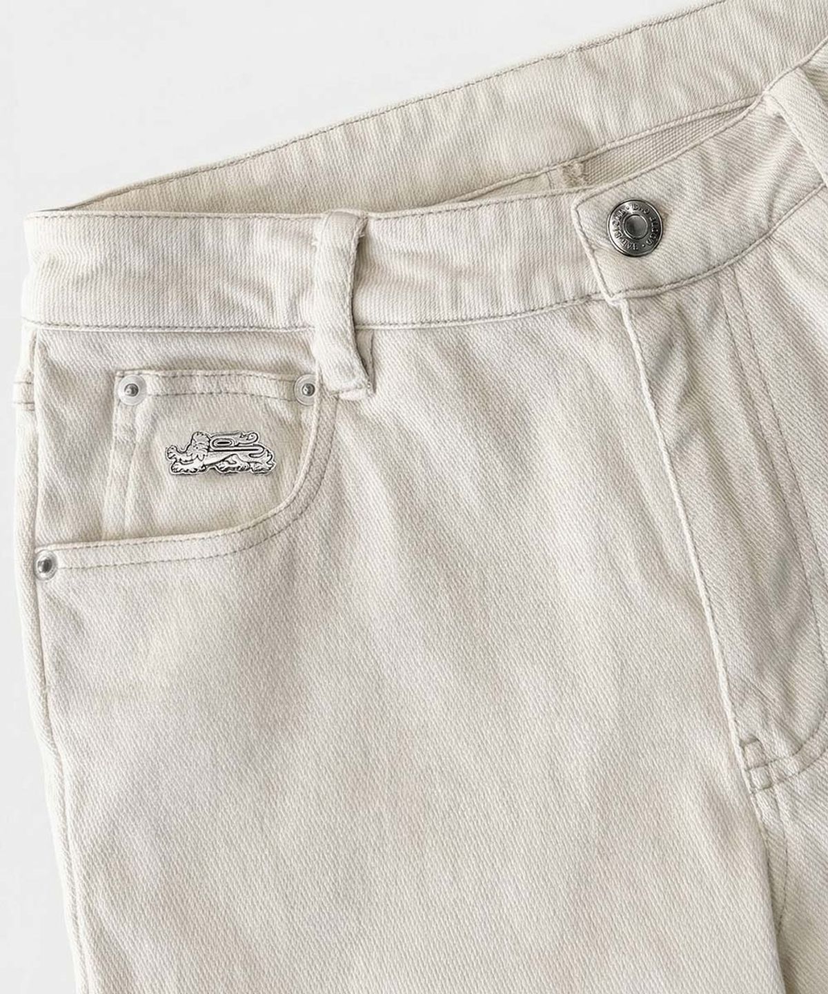배드블러드(BADBLOOD) 702 Low-Rise Bootcut Pants - Cream