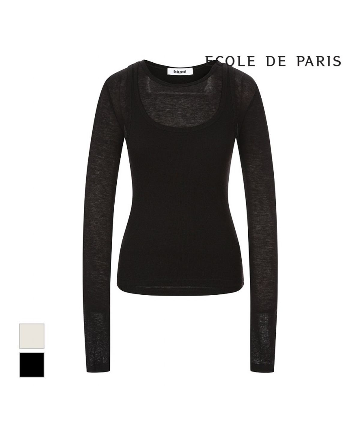 에꼴드파리(ECOLEDEPARIS) 나시 가디건세트_RB39CTBM66Y