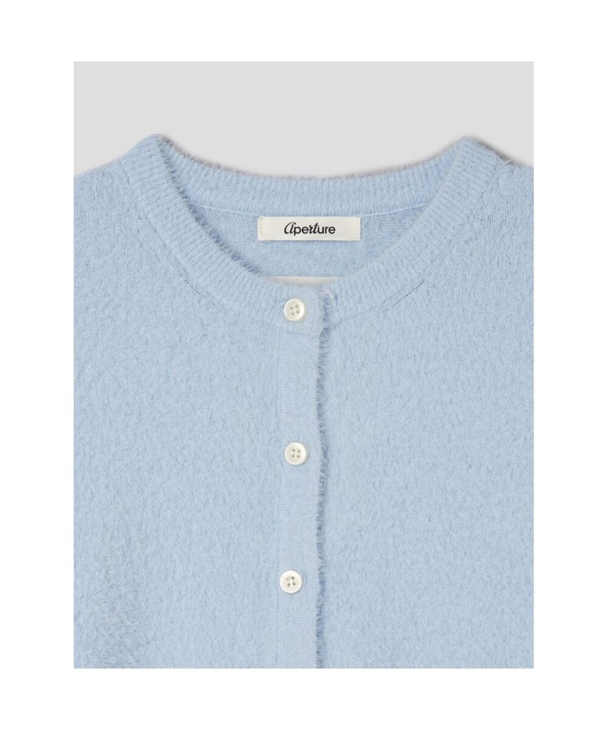디애퍼처(THE APERTURE) Classic Furry Cardigan  Blue (TA575AA01Q)