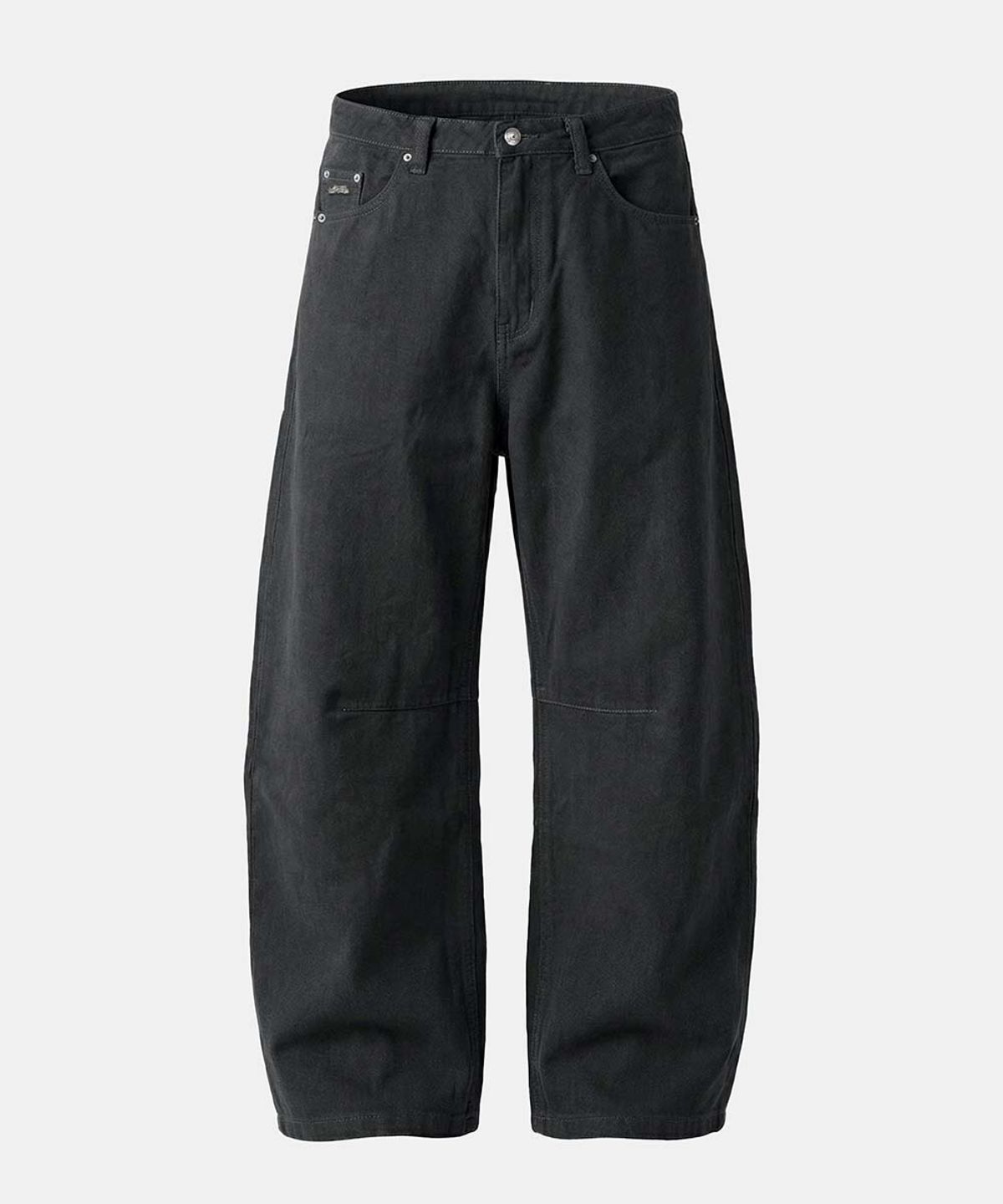 배드블러드(BADBLOOD) 701 Semi Curved Fit Pants - Charcoal